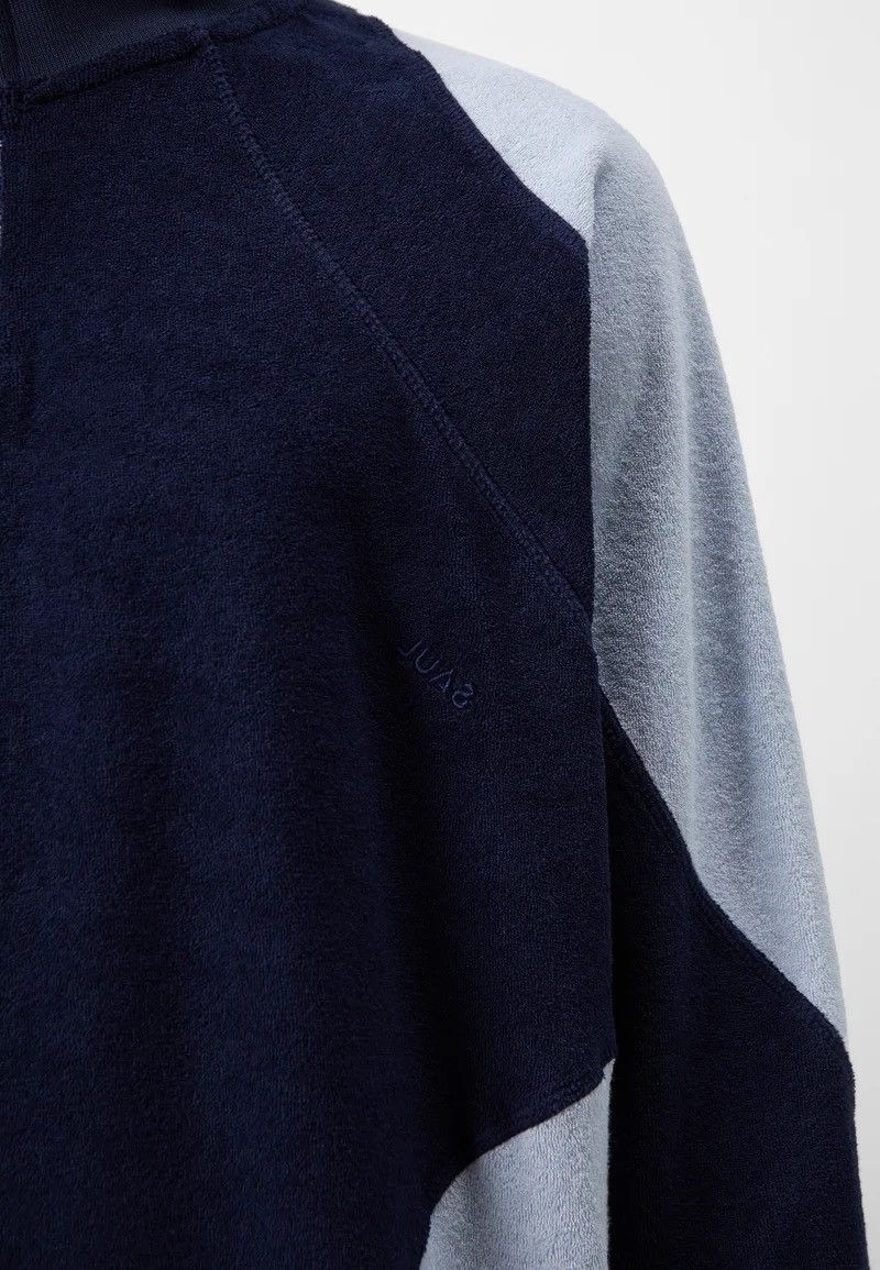 Saul Nash !DS! SS23 Saul Nash Navy Paneled Sweatshirt Size US L / EU 52-54 / 3 - 4 Thumbnail