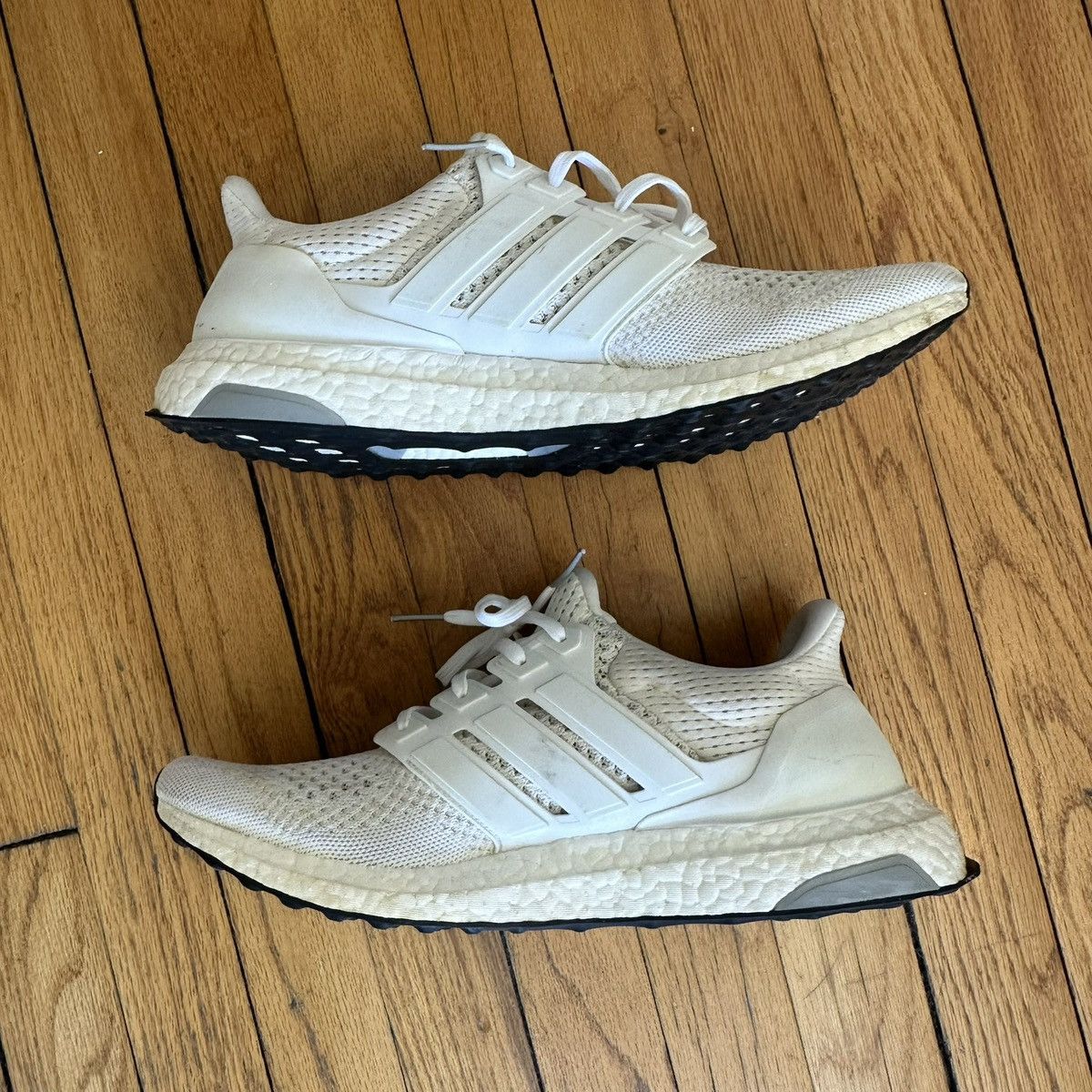 Adidas Triple White Adidas Ultra Boost 1.0 (2015) Size US 10 / EU 43 - 1 Thumbnail