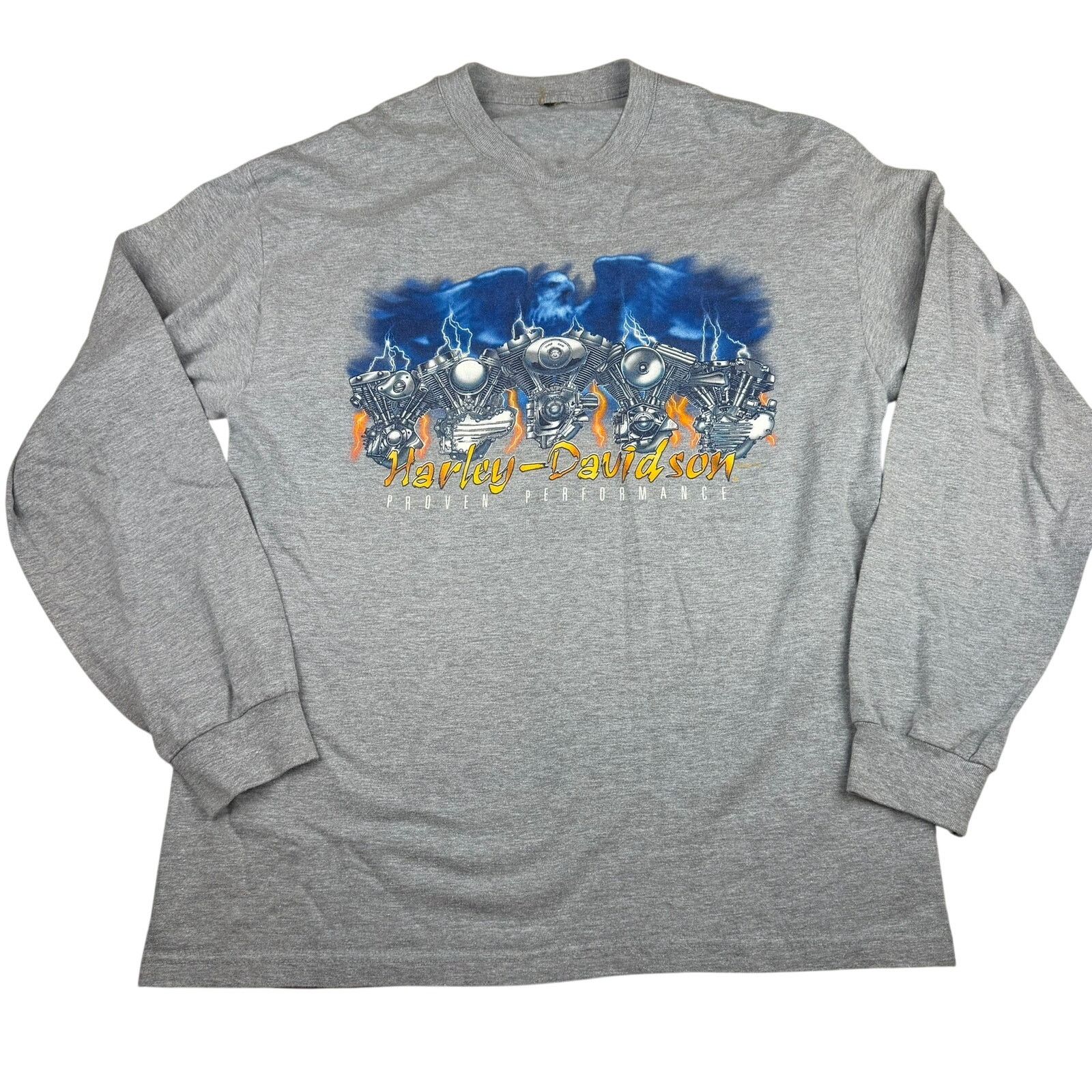 Harley Davidson Harley-Davidson 2001 Long Sleeve Tee Gray XL Size US XL / EU 56 / 4 - 1 Thumbnail