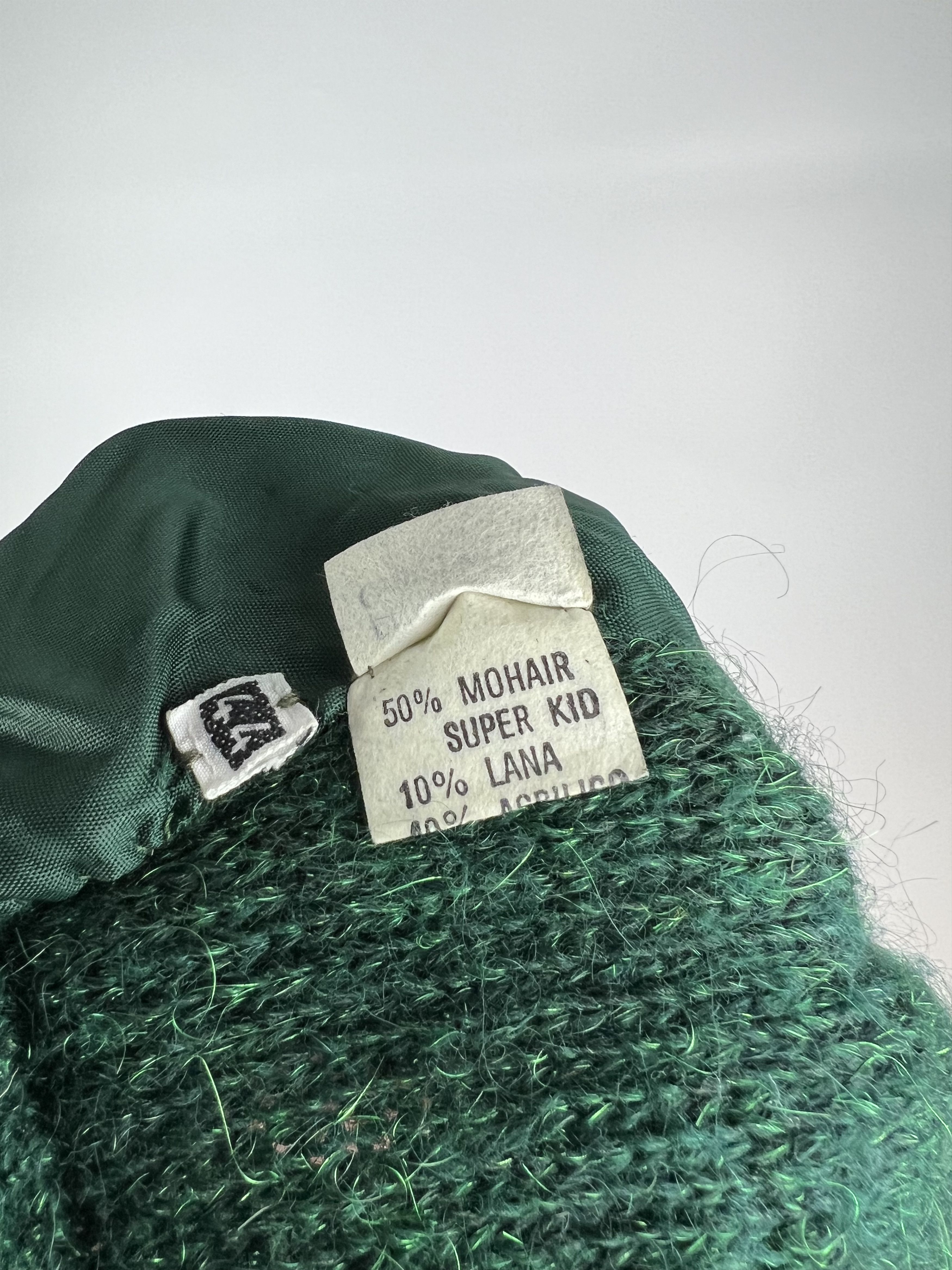 Bruno Magli × Vintage Bruno Magli Rare Suede Mohair Super Kid Turtleneck Sweater Size M / US 6-8 / IT 42-44 - 9 Thumbnail