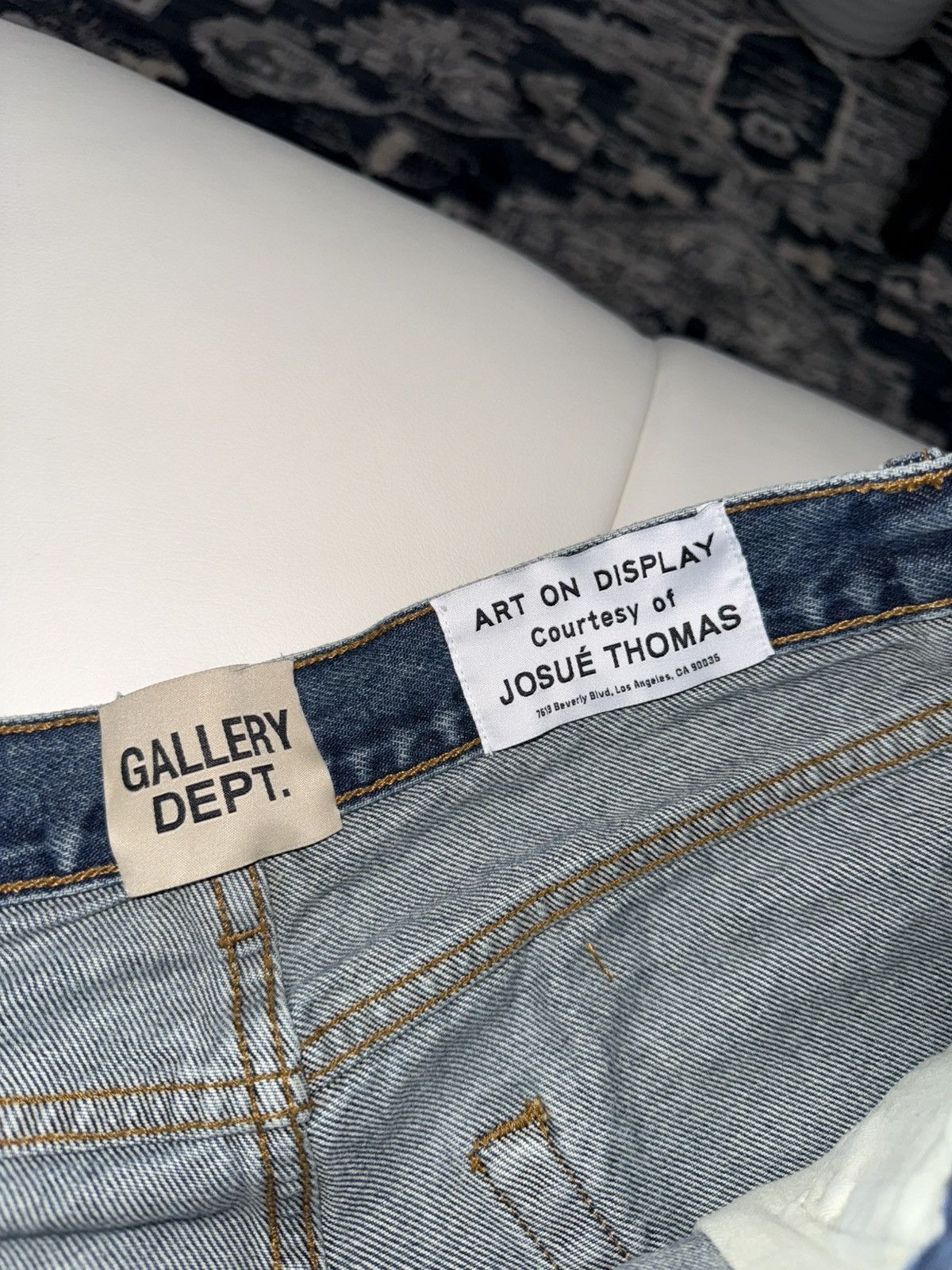 Gallery Dept. GALLERY DEPT PAINT SPLATTER DENIM SHORTS Size US 36 / EU 52 - 3 Thumbnail