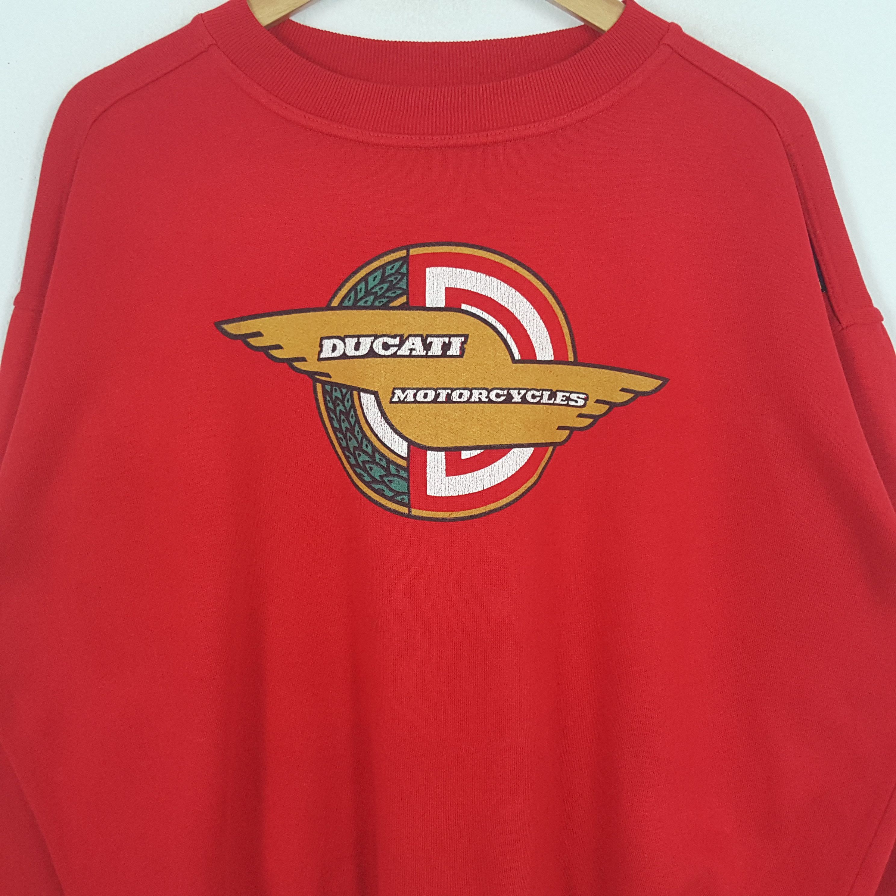 Ducati × Vintage Vintage 90's Ducati Motorcycles Racing MotoGP Sweatshirt Size US XL / EU 56 / 4 - 2 Thumbnail