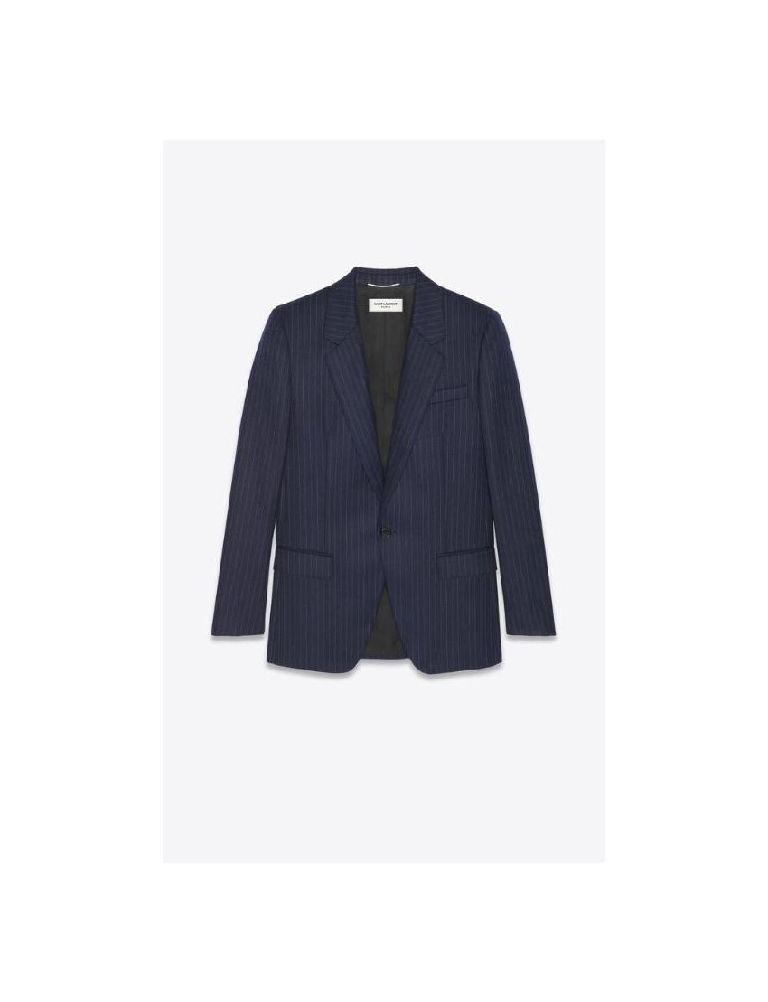 o1bcso1str0924 Single Breasted Jacket in Blue