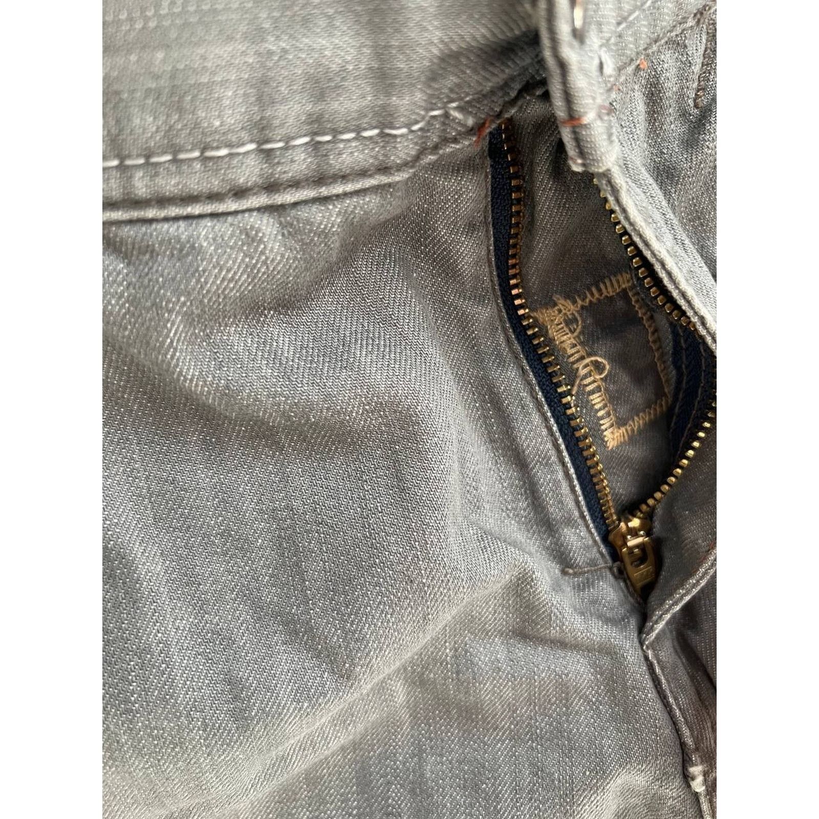 LANDLORD Laundered Finish Men Pants Denim Jeans Grey Size 32 A000860 Size US 32 / EU 48 - 9 Thumbnail