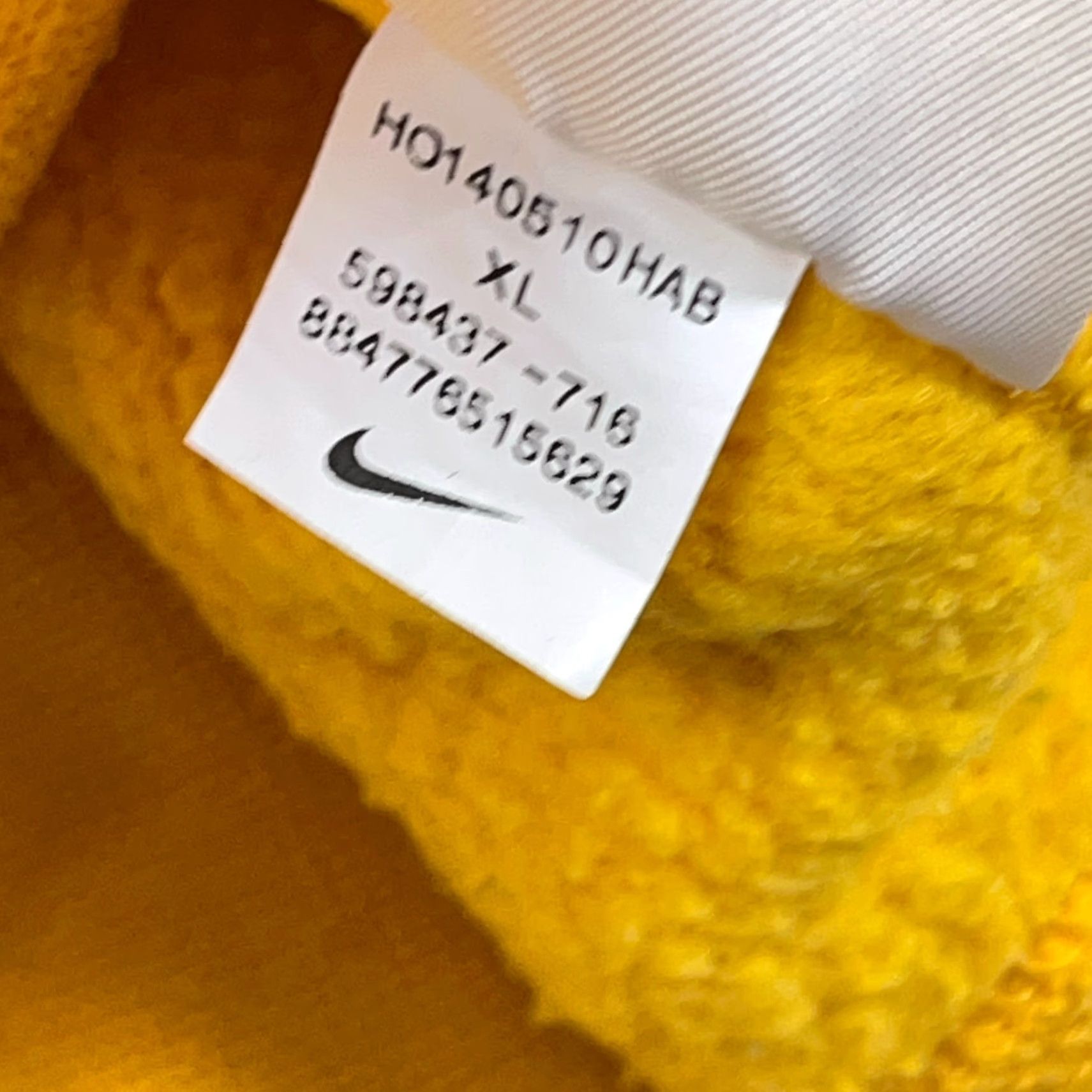 Nike Nike Hoodie Men XL Yellow EYBL North Augusta SC Center Swoosh Sweatshirt Adult Size US XL / EU 56 / 4 - 6 Thumbnail