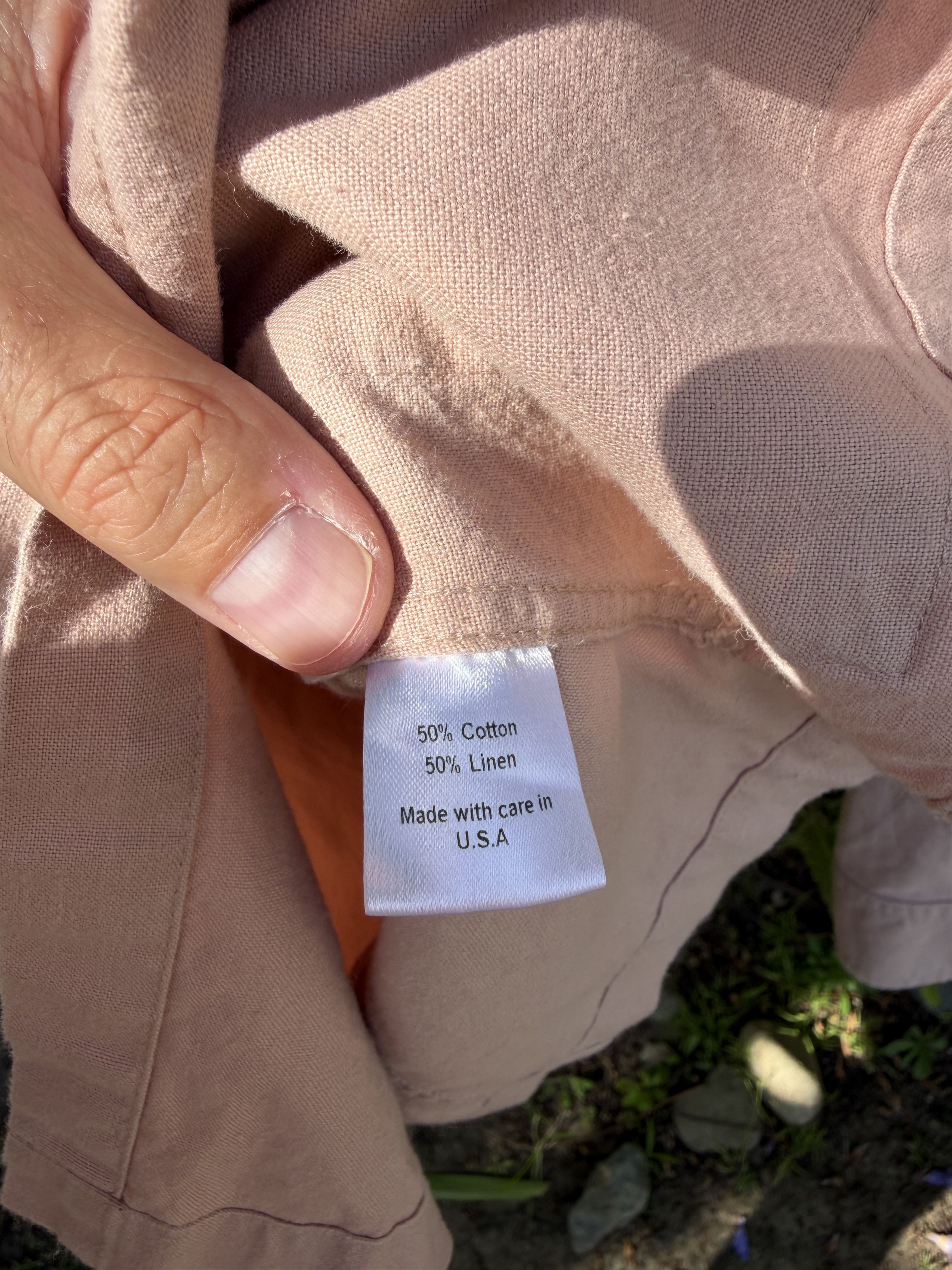 Corridor Corridor Linen Cotton Overshirt Dusty Rose Small Made USA Size US S / EU 44-46 / 1 - 7 Thumbnail
