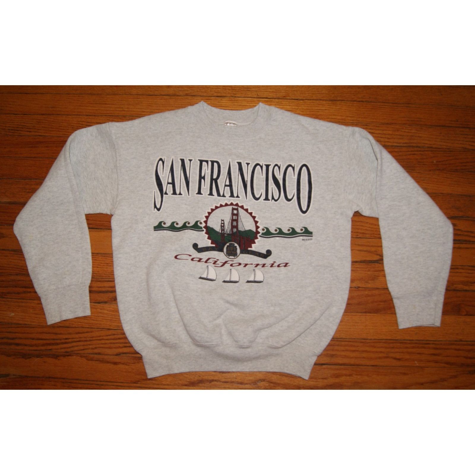 Fruit Of The Loom VTG San Francisco Golden Gate Bridge Puff S Sweatshirt USA Size US S / EU 44-46 / 1 - 1 Thumbnail