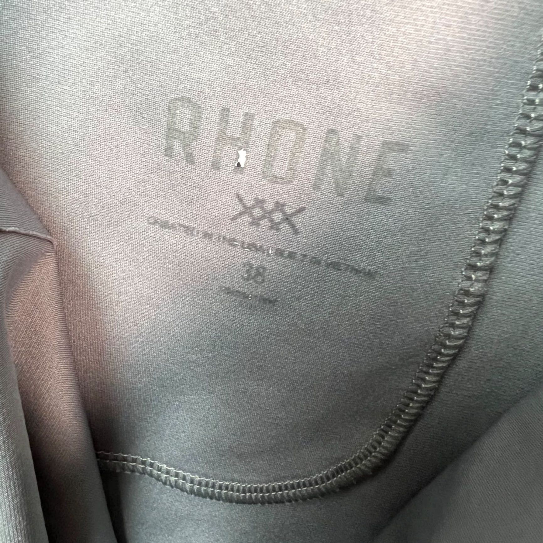 Rhone Rhone Mens Chino Pants 38 Grey Lightweight Flat Front 5-Pocket Straight Inseam 29in Regular Size Size US 38 / EU 54 - 3 Thumbnail