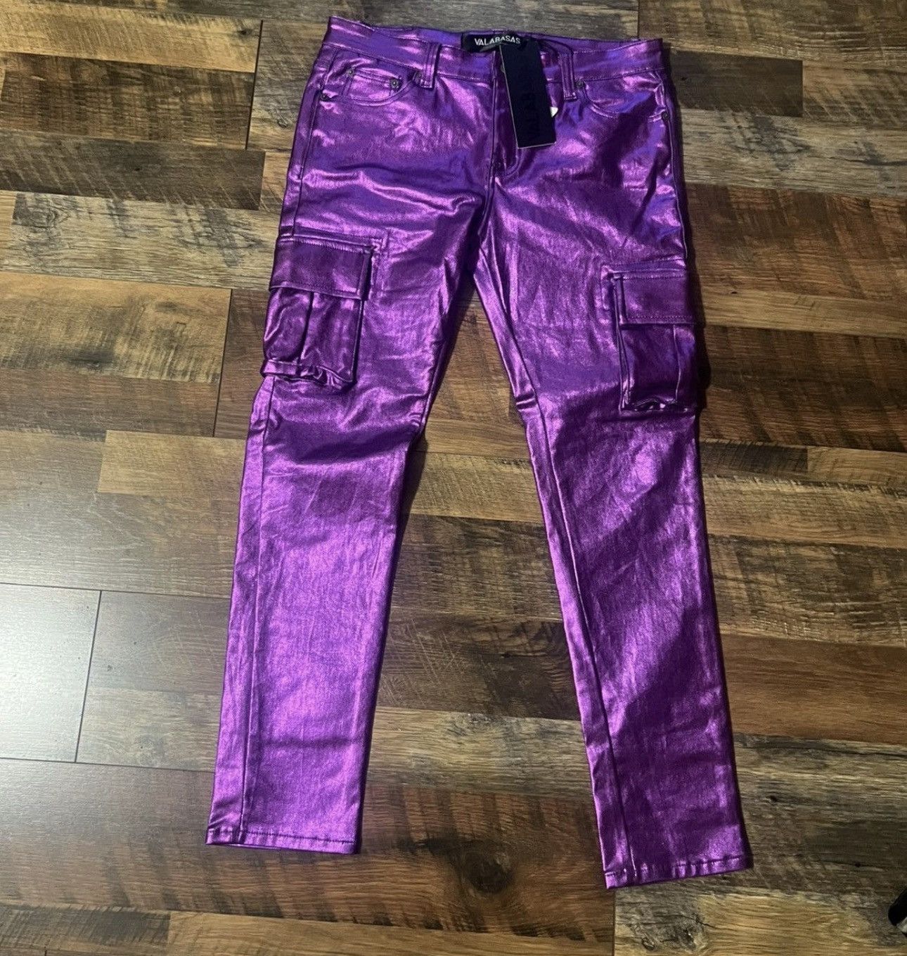 Valabasas Valabasas Purple Cargo Pants Size US 32 / EU 48 - 6 Thumbnail
