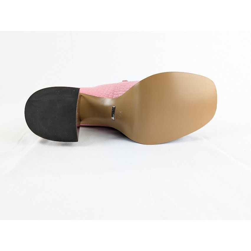 Gucci o1rshd1 Croc-Effect Leather Platform Pumps in Pink Size US 8.5 / IT 38.5 - 5 Thumbnail