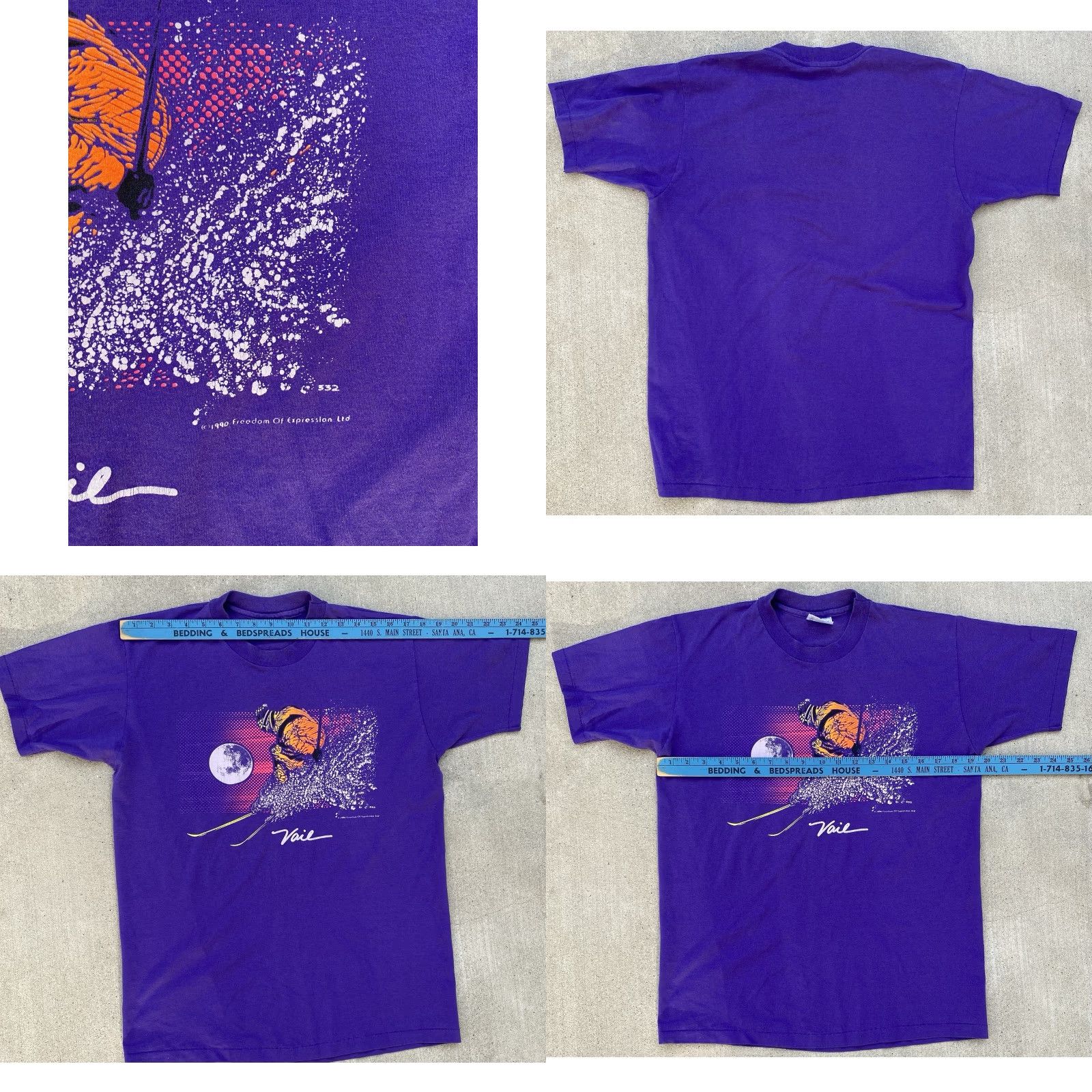 Vintage VINTAGE Vail T Shirt M Mirski Neon Ski Snow Skier Graphics c 1990 Size L Mens Shirt Size US L / EU 52-54 / 3 - 10 Thumbnail