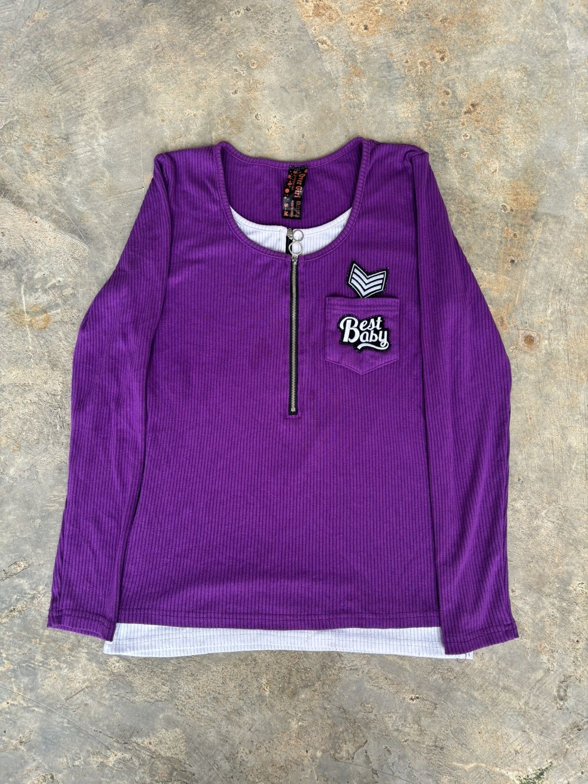 Hysteric Glamour × If Six Was Nine × Japanese Brand Y2k Double Layer Over Girl Punk style Longsleeve Size M / US 6-8 / IT 42-44 - 2 Thumbnail