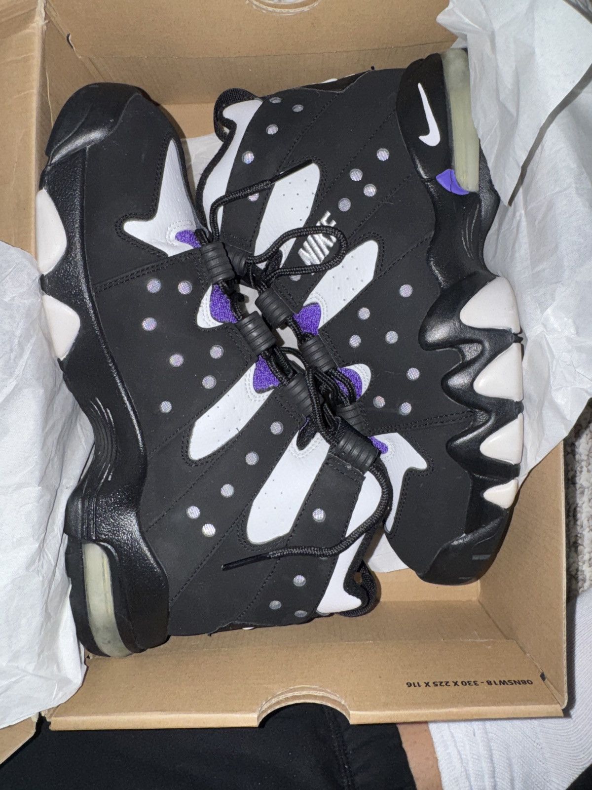 Nike Nike Air Max2 CB ’94 “Black /White /Pure Purple” OG Size US 9.5 / EU 42-43 - 6 Thumbnail