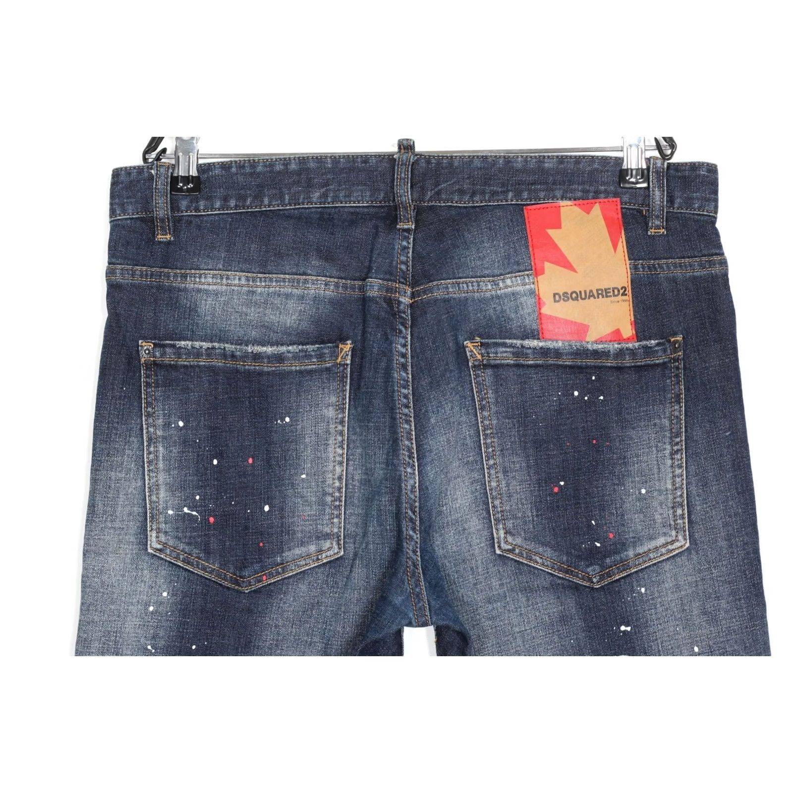 Dsquared2 DSQUARED2 Slim Jeans Men Size 50 34 W 31 L Stretch Tapered Zip Fly Denim Blue Regular Jeans Mens Size US 34 / EU 50 - 4 Thumbnail