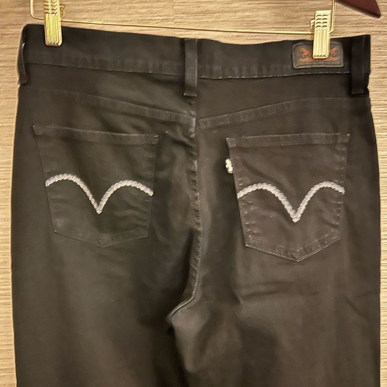 Levi's Levi's 512 Perfectly Skinny Boot Cut Denim Black Jeans 12 Size 34" / US 12 / IT 48 - 3 Thumbnail