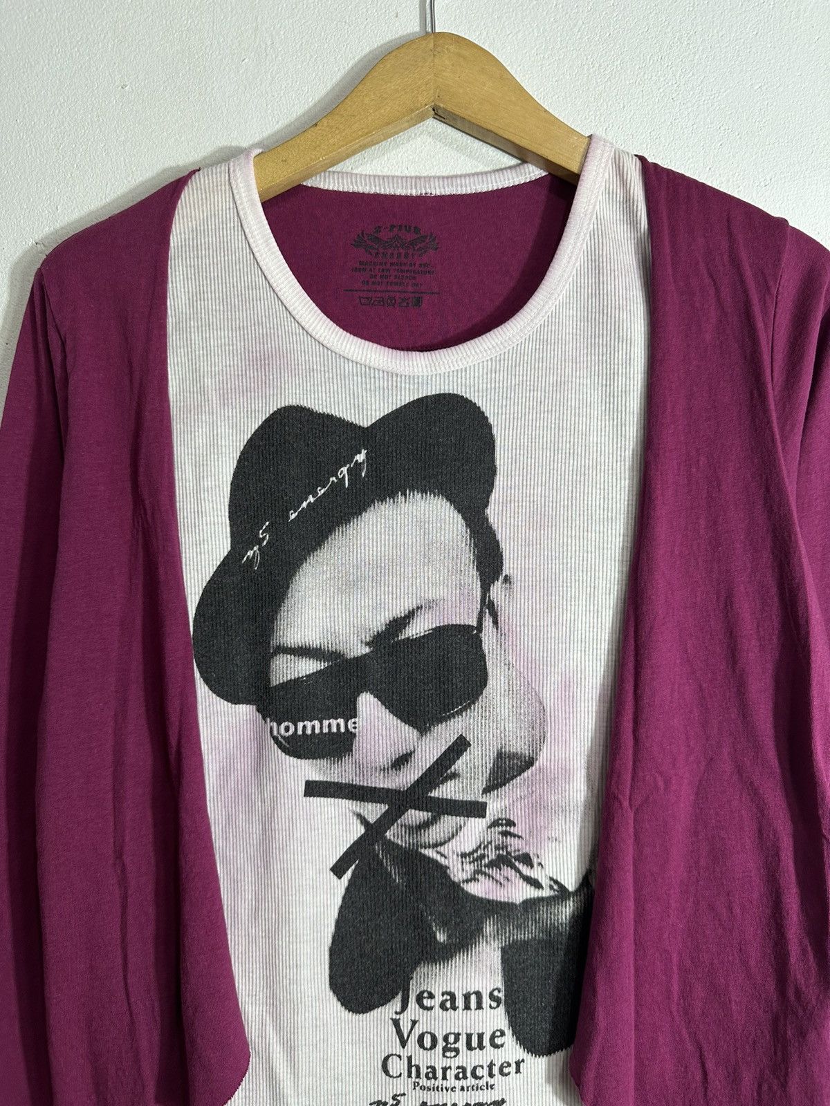 Japanese Brand 2-FIVE HOMME VOGUE DOUBLE LAYER CARDIGAN LONG SLEEVE TEE Size US S / EU 44-46 / 1 - 5 Thumbnail
