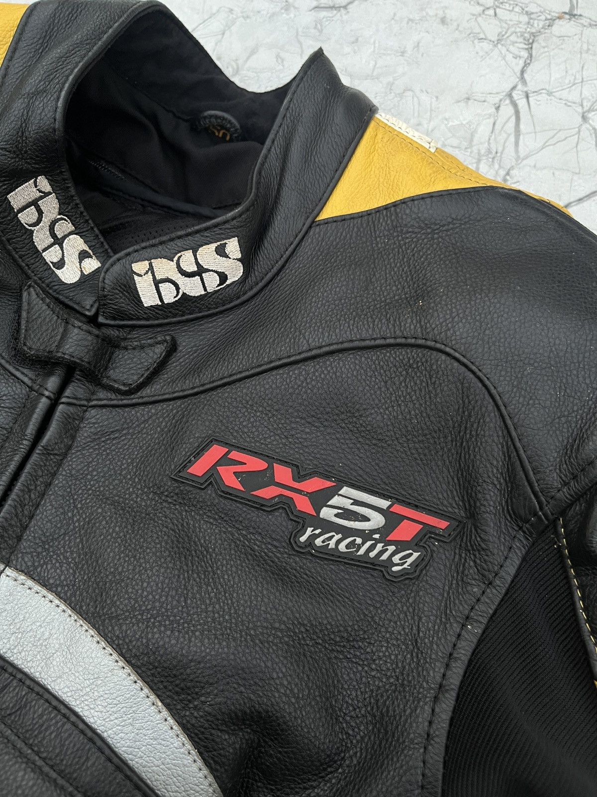 Vintage Vintage IXS RX-5T Racing Swiss Leather Moto Jacket Size US L / EU 52-54 / 3 - 12 Thumbnail