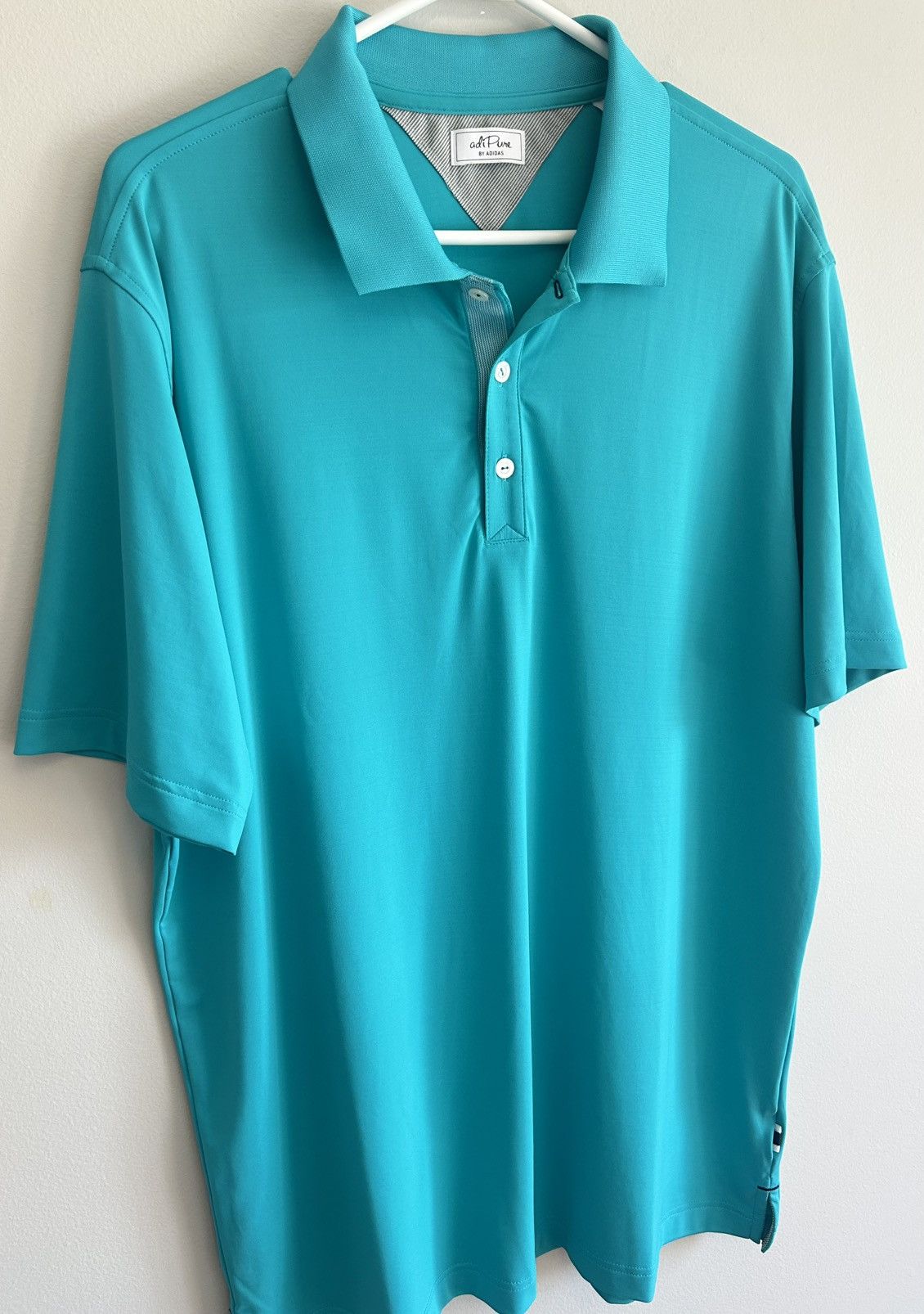 Adidas Adidas Adipure Men’s Green Blue Athletic Golf Polo Shirt Size US M / EU 48-50 / 2 - 2 Thumbnail