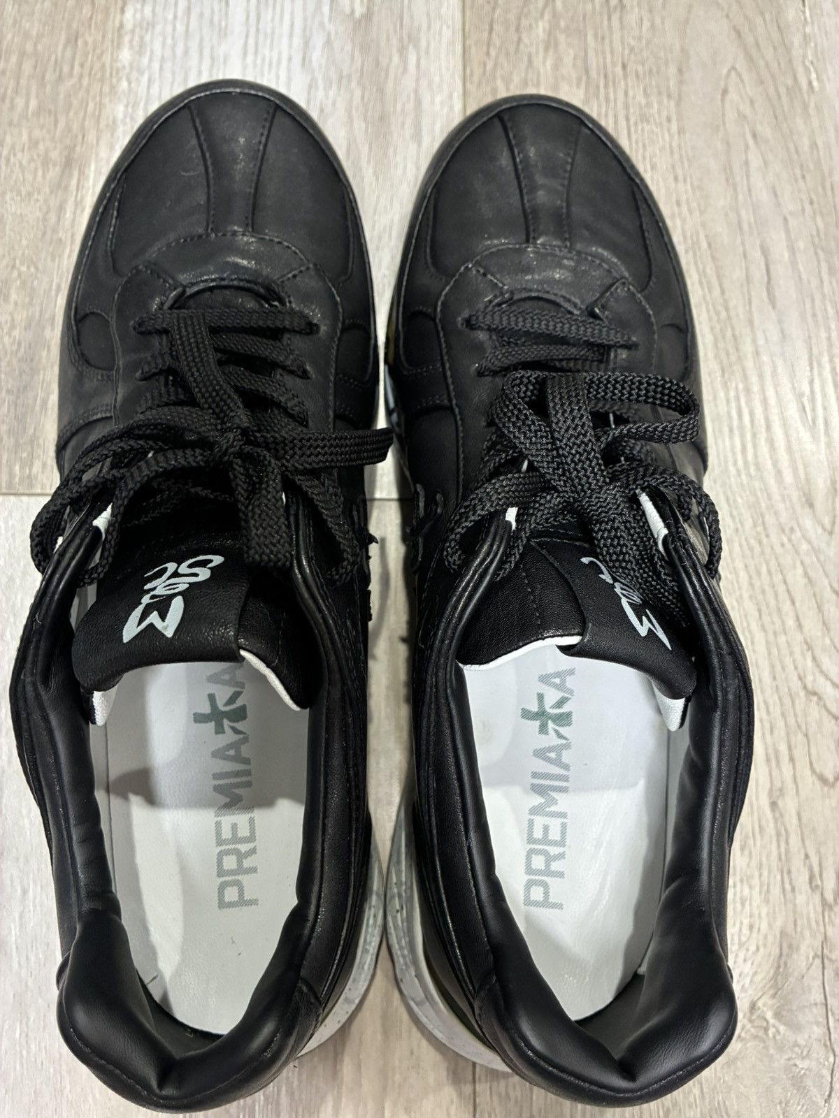 Premiata Premiata Mase 7083 Black Leather Sneackers Size US 10 / EU 43 - 7 Thumbnail