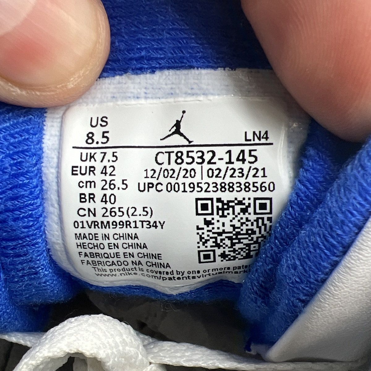 Air Jordan 3 racer blue