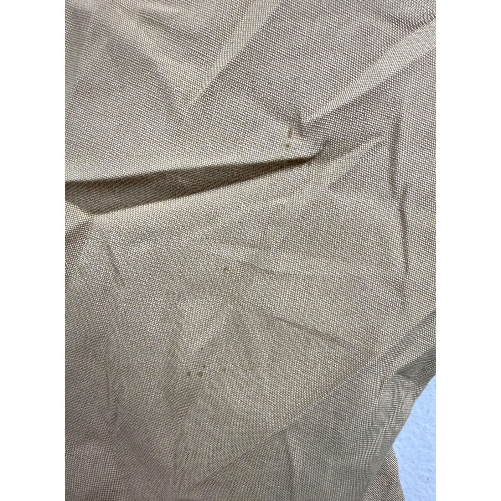 Vintage VINTAGE Campus Jacket Mens XL Beige Canvas Windbreaker Full Zip Lightweight USA Size US XL / EU 56 / 4 - 6 Thumbnail
