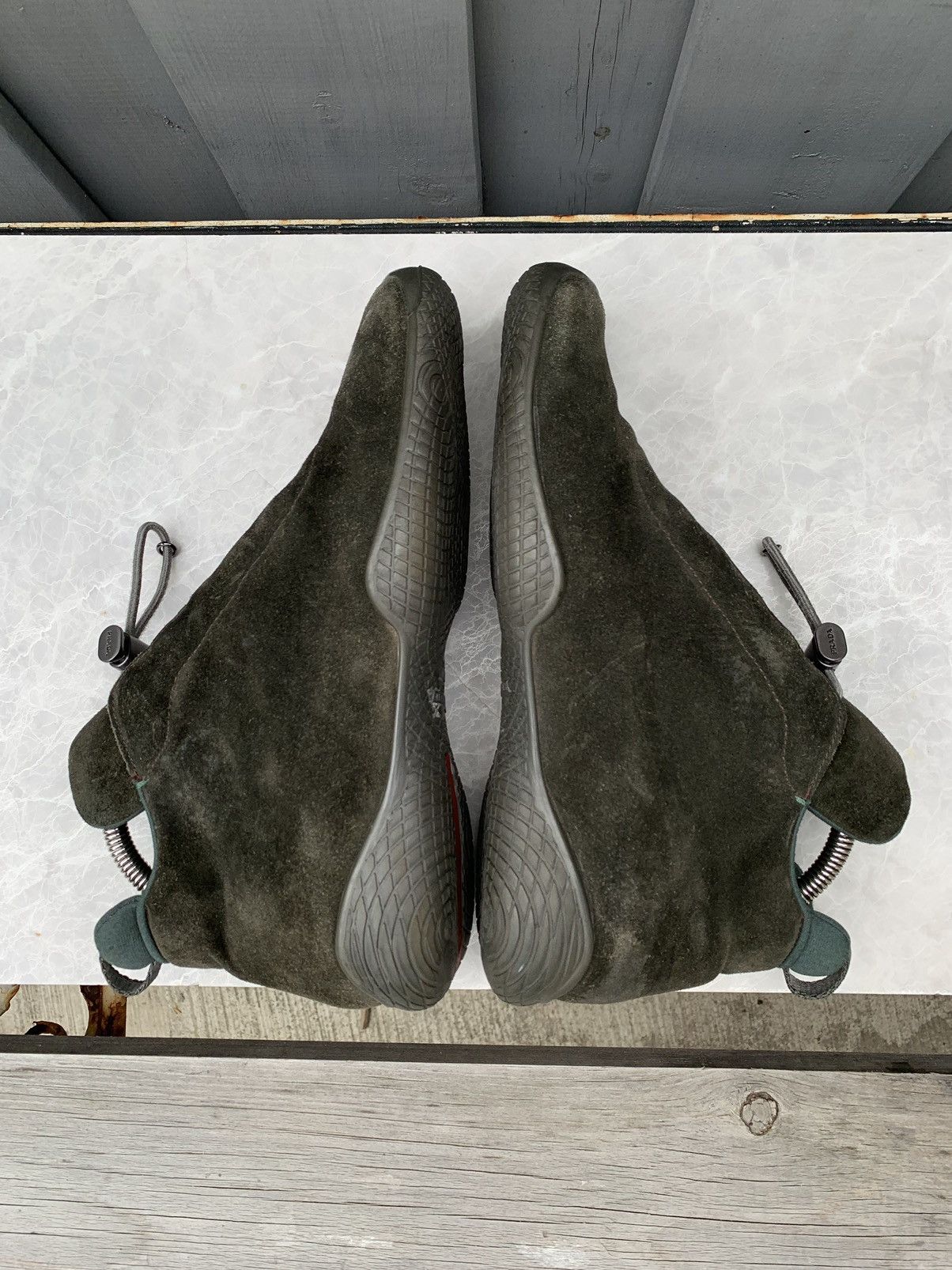 Prada × Vintage Vintage Prada Sport Boots F/W 1999 0773 Suede Hiking 2000s Size US 7.5 / IT 37.5 - 18 Thumbnail