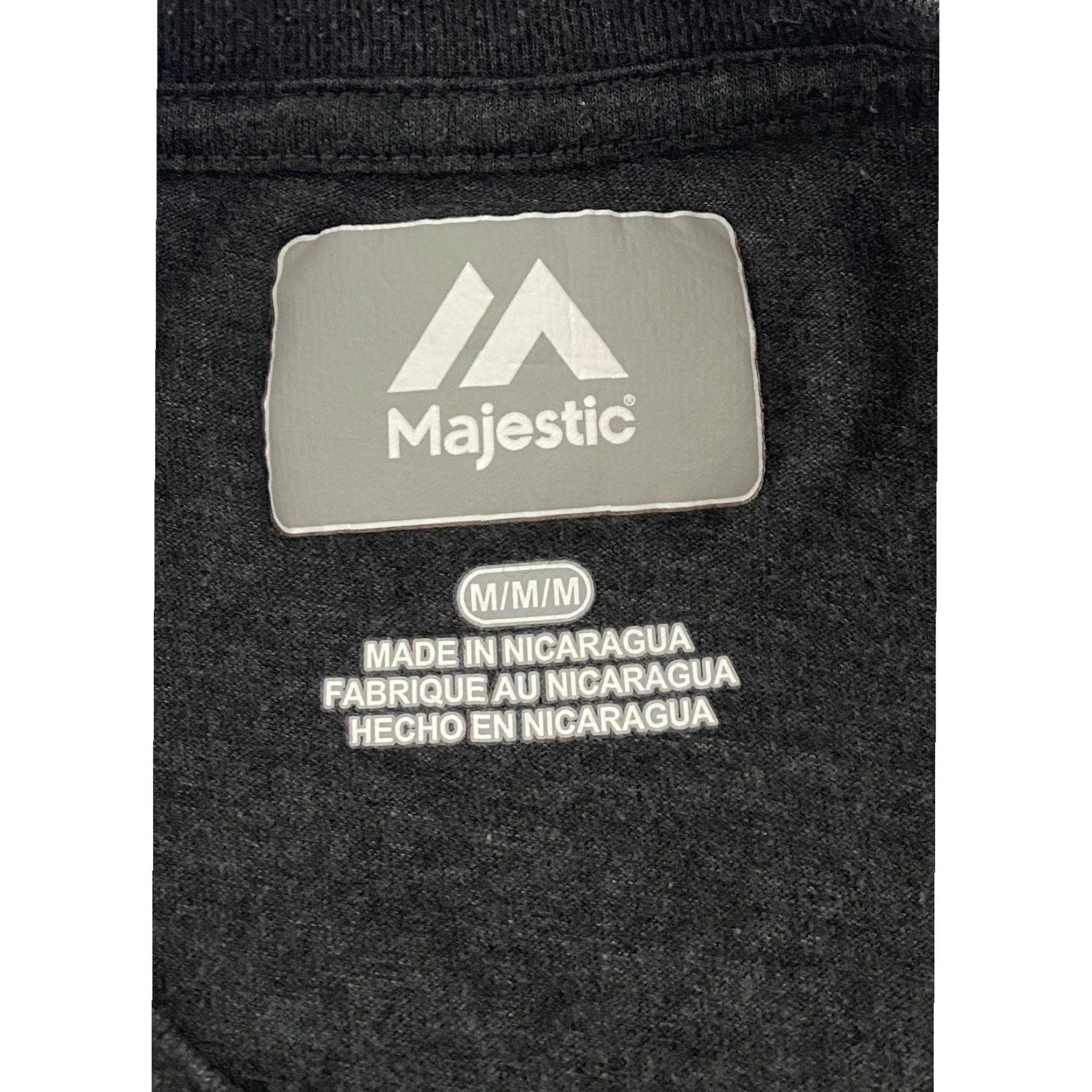 MLB Majestic Chicago Cubs MLB Graphic T-Shirt Mens M Charcoal Gray Short Sleeve Crew Neck Logo Crossed Bats Baseball Size US M / EU 48-50 / 2 - 3 Thumbnail