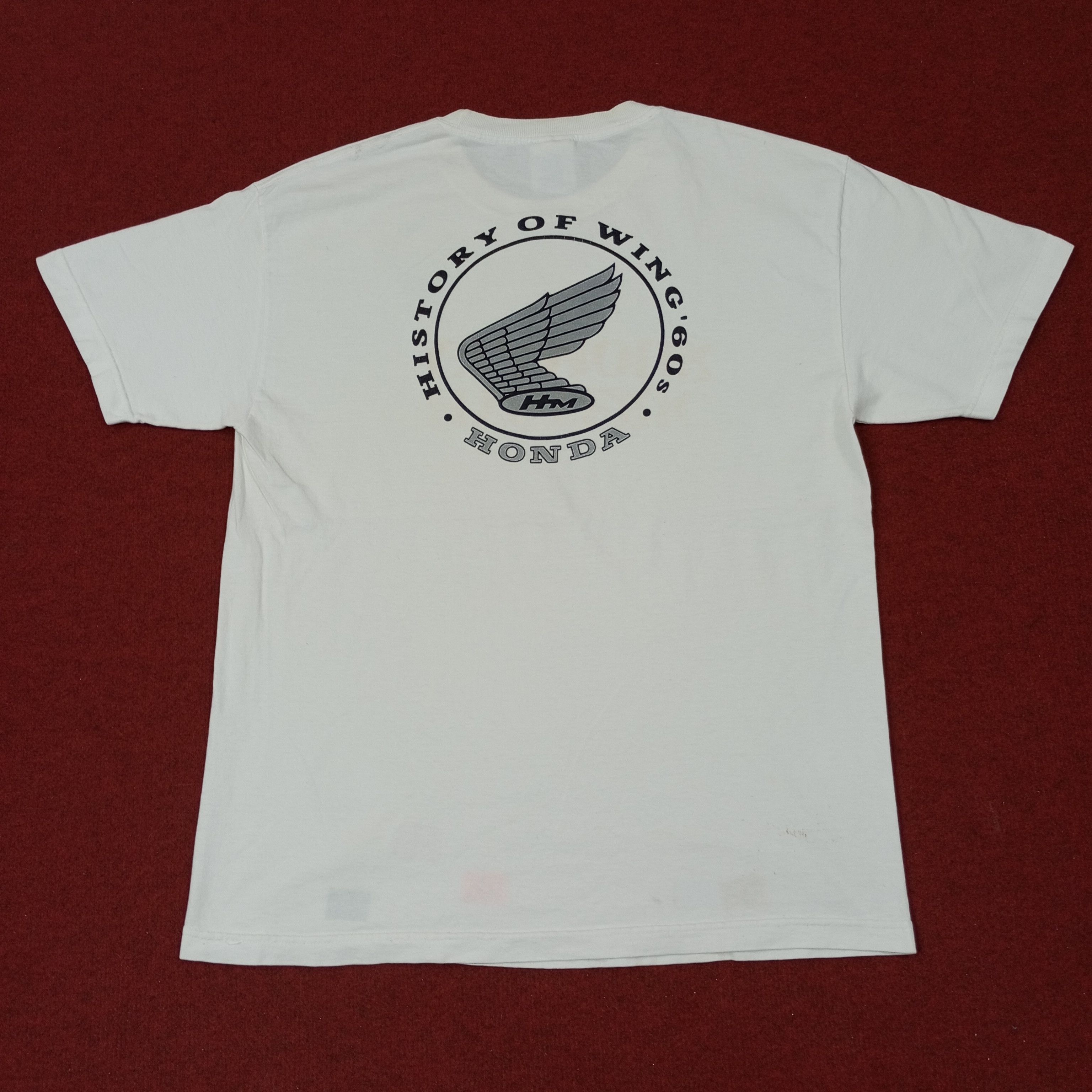 Honda Honda History Of Wings Japanese Brand Tshirt c223n52 Size US L / EU 52-54 / 3 - 1 Thumbnail