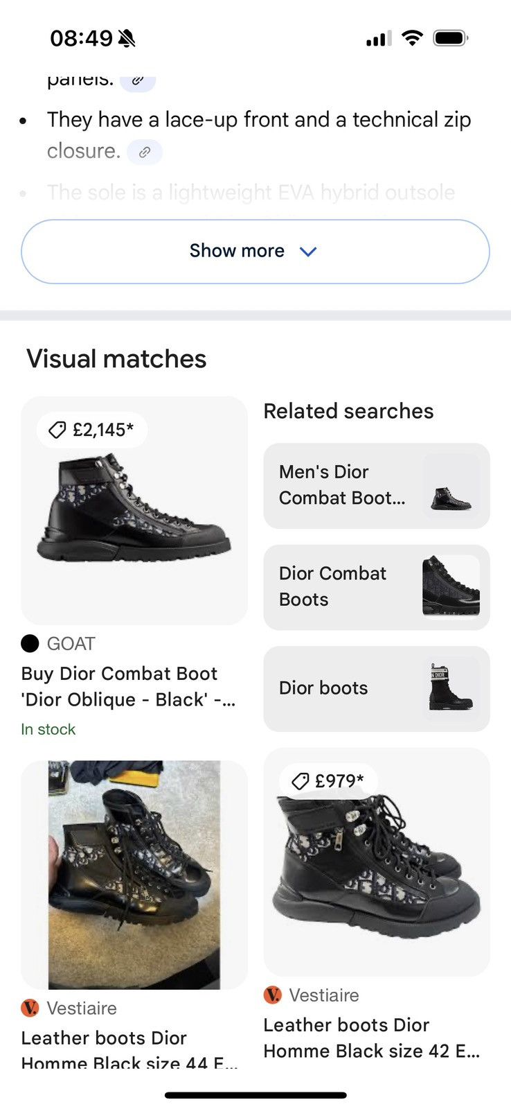 Dior DIOR OBLIQUE boots sz42 study all photos and description plz Size US 9 / EU 42 - 6 Thumbnail