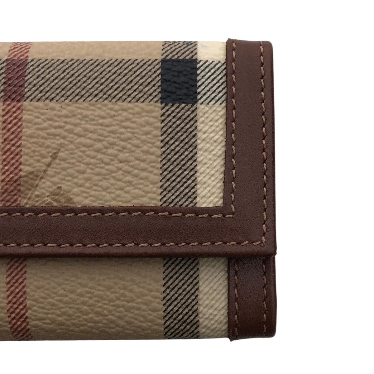 Burberry Burberry London Novacheck Key Holder Pouch Leather Size ONE SIZE - 4 Thumbnail