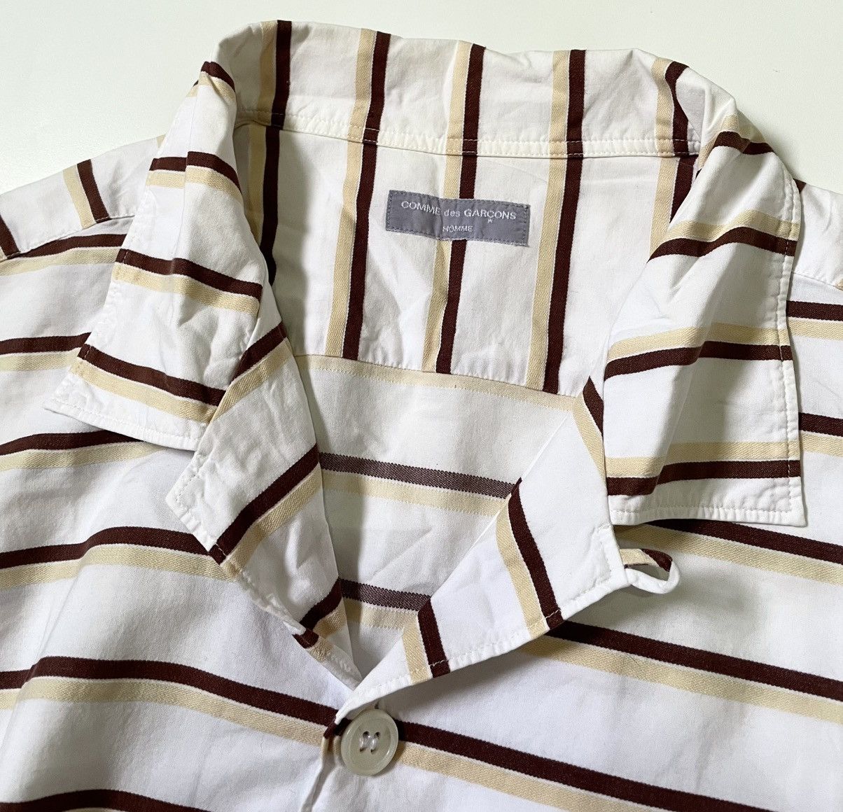 Comme des Garcons Cdg homme striped camp shirt Size US M / EU 48-50 / 2 - 5 Thumbnail