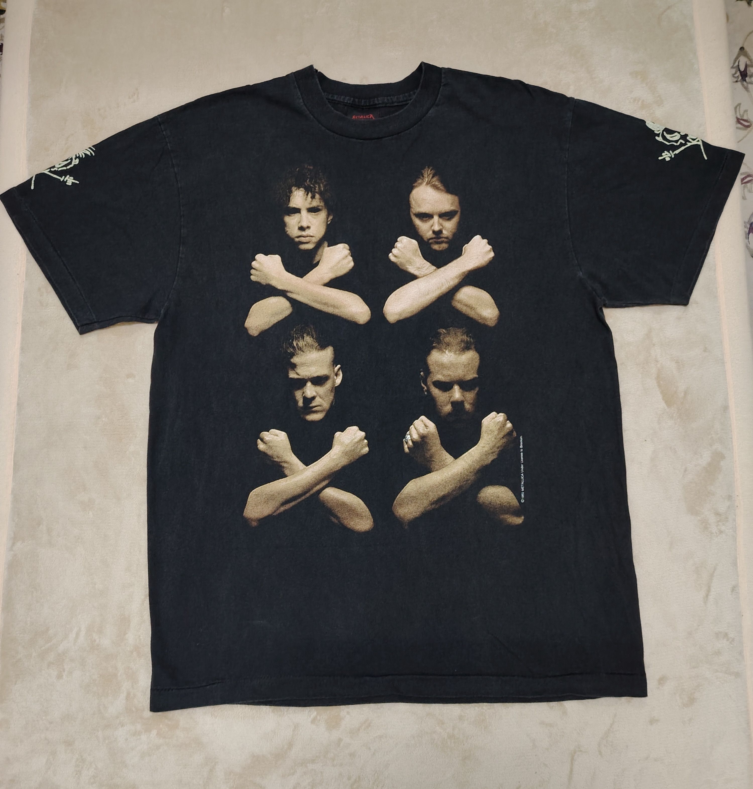 Metallica Vintage 1992 METALLICA - Birth School Death T-Shirt Size US L / EU 52-54 / 3 - 11 Thumbnail