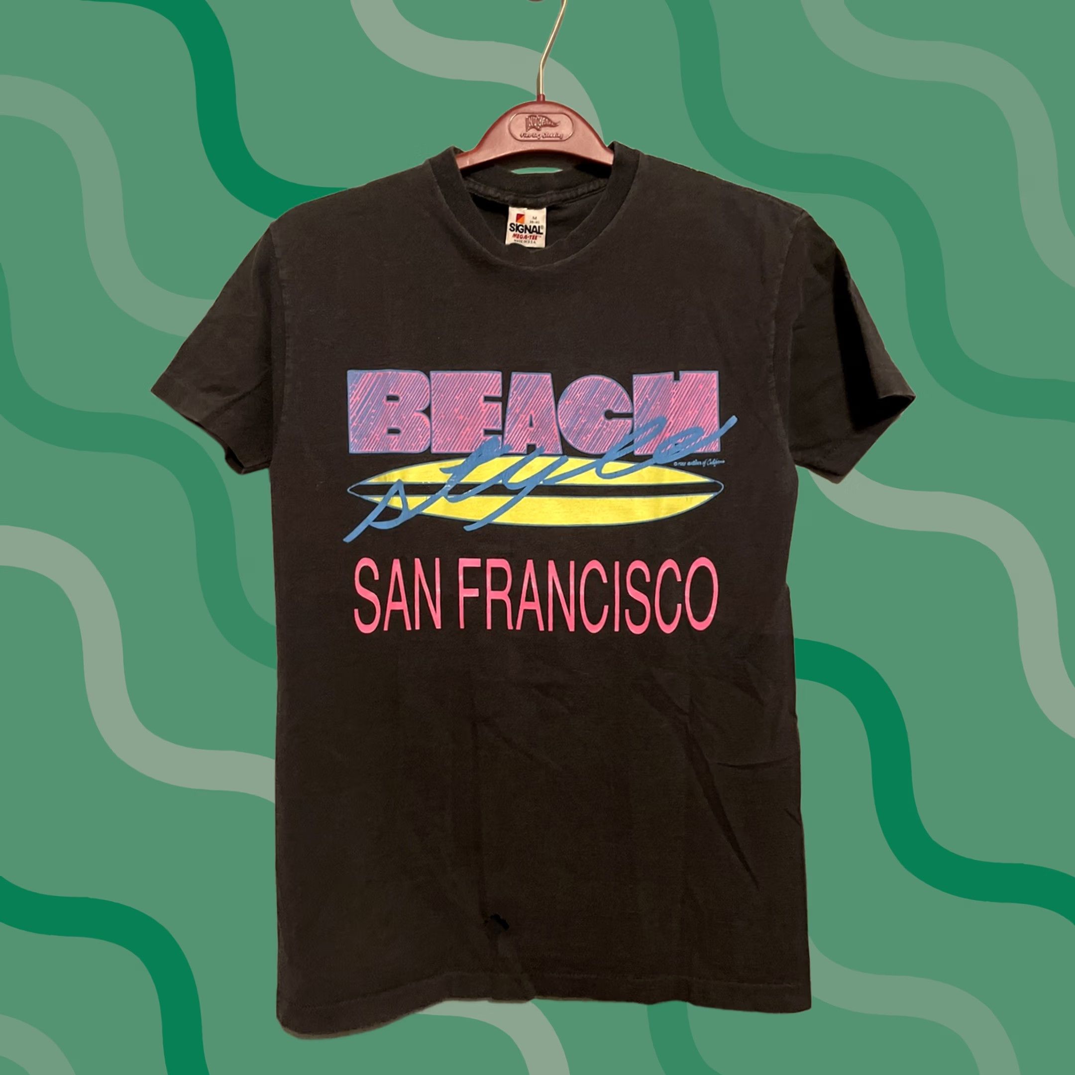 Vintage VINTAGE 1988 San Francisco Beach Style Tourist Single Stitch T-Shirt Delta Pro Weight M Black Unisex 1980s Sportswear/Beach Size US M / EU 48-50 / 2 - 1 Thumbnail