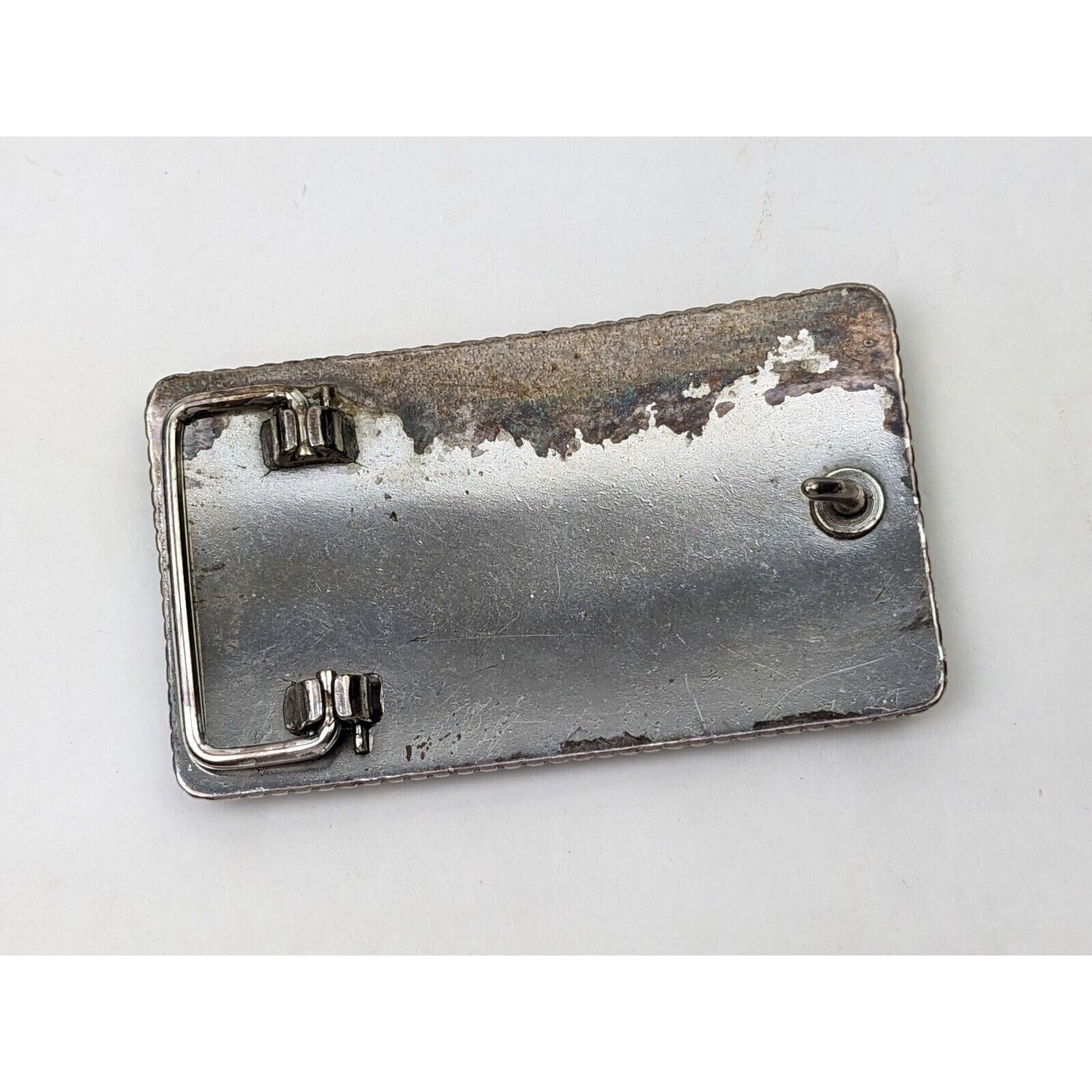 Justin Vtg Justin Flying High American Flag Belt Buckle Western USA Size ONE SIZE - 4 Thumbnail