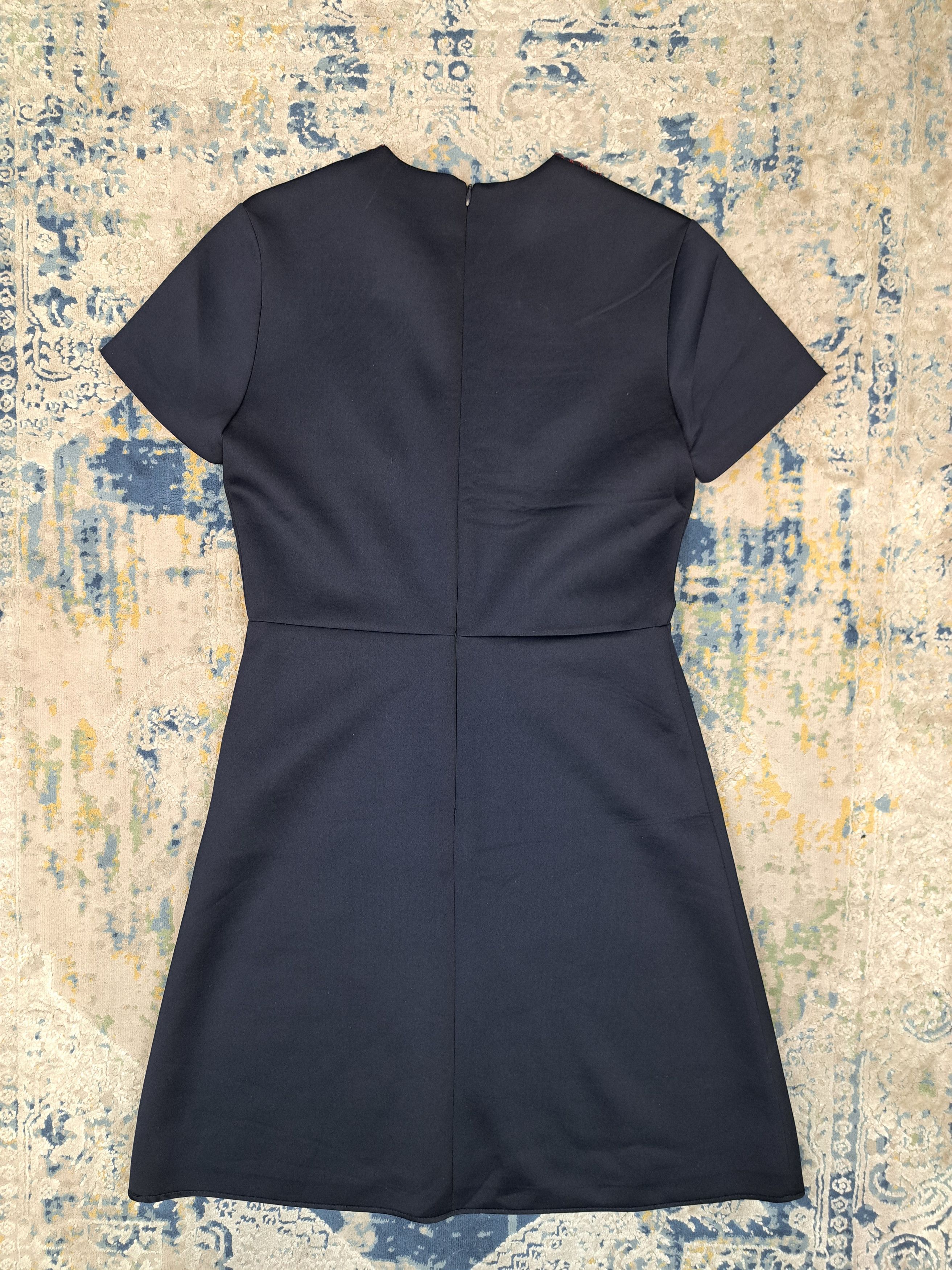 Sandro Sandro Paris Lace Neckline Midi Dress Luxury Size S / US 4 / IT 40 - 3 Thumbnail