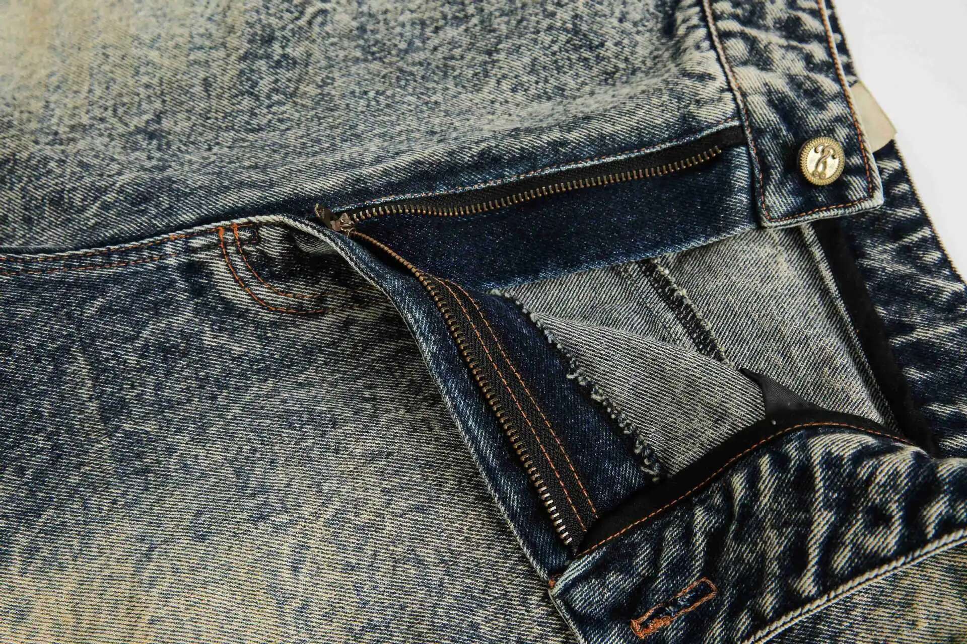 Jean Patchwork Camo Jean Shorts Size US 31 - 7 Thumbnail