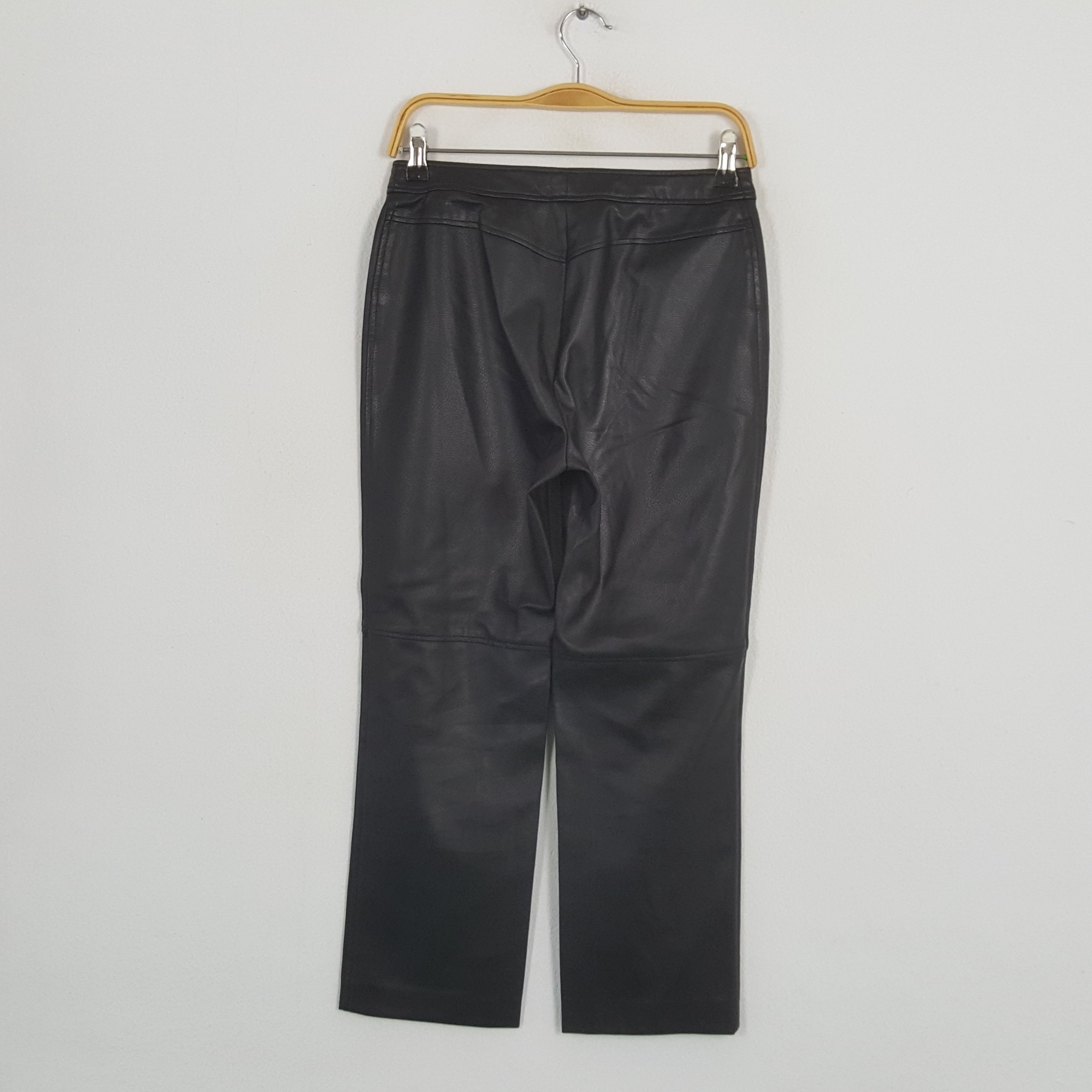 Marella × Vintage Vintage MARELLA TRICOT Italian Fashion Brand Leather Pants Size 28" / US 6 / IT 42 - 4 Thumbnail