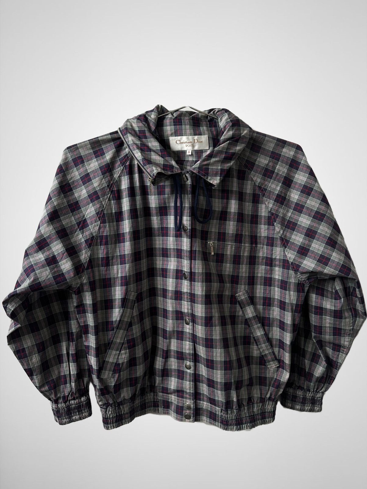 Christian Dior Monsieur Vintage 90s Christian Dior Sports Japan Plaid Cropped Jacket Size S / US 4 / IT 40 - 1 Thumbnail