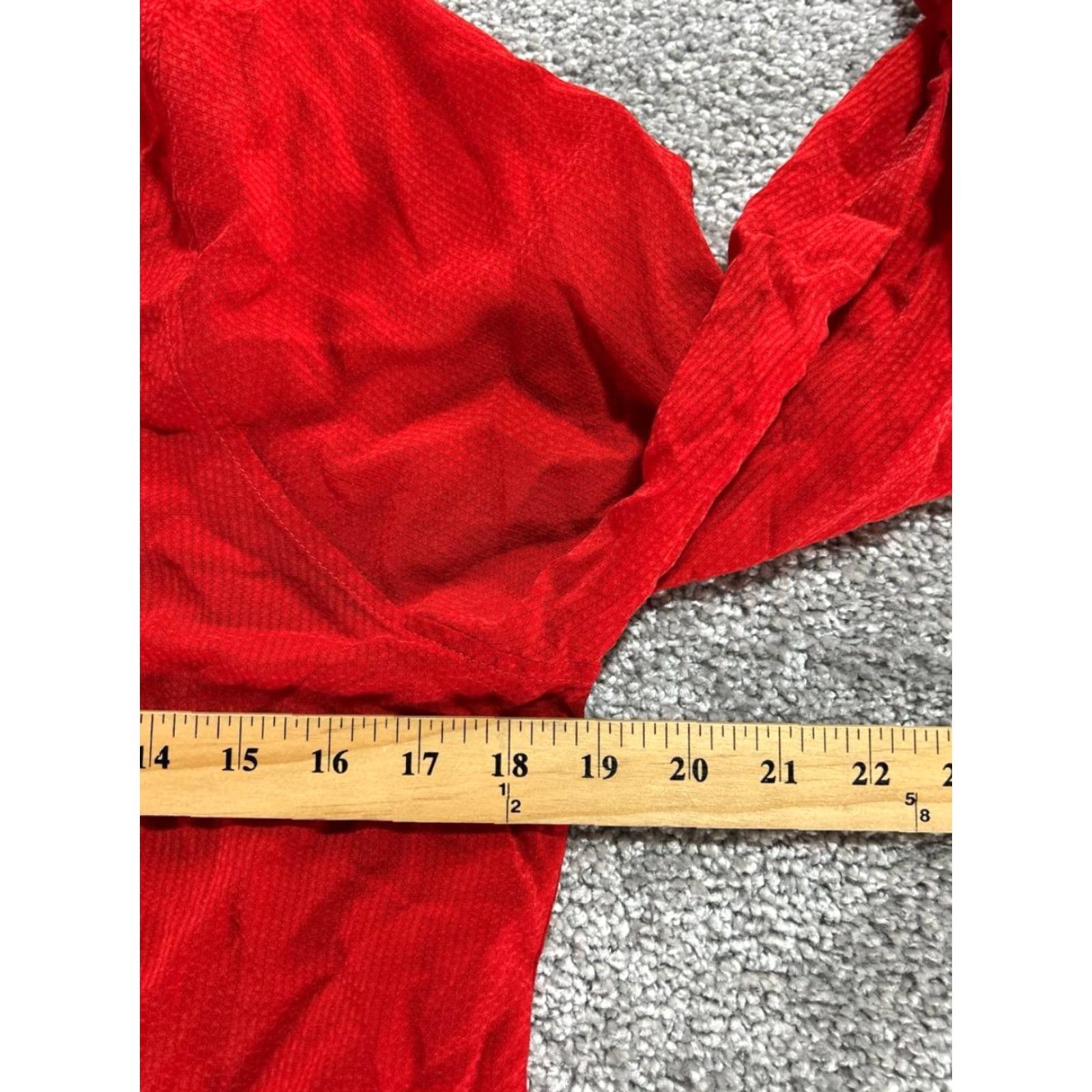 Everlane Everlane Blouse Shirt Womens 00 Red Cupro Oversized Balloon Sleeve Mock Neck Size XXS / US 00 / IT 34 - 7 Thumbnail