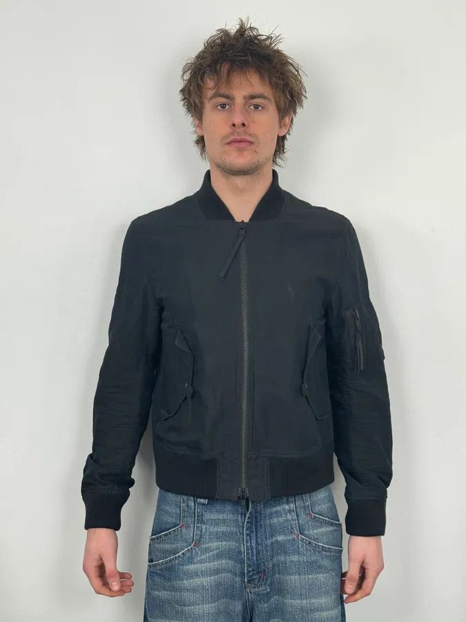 Acne Studios SS2012 Acne Studios Black Constitution Linen Jacket Size US M / EU 48-50 / 2 - 2 Thumbnail