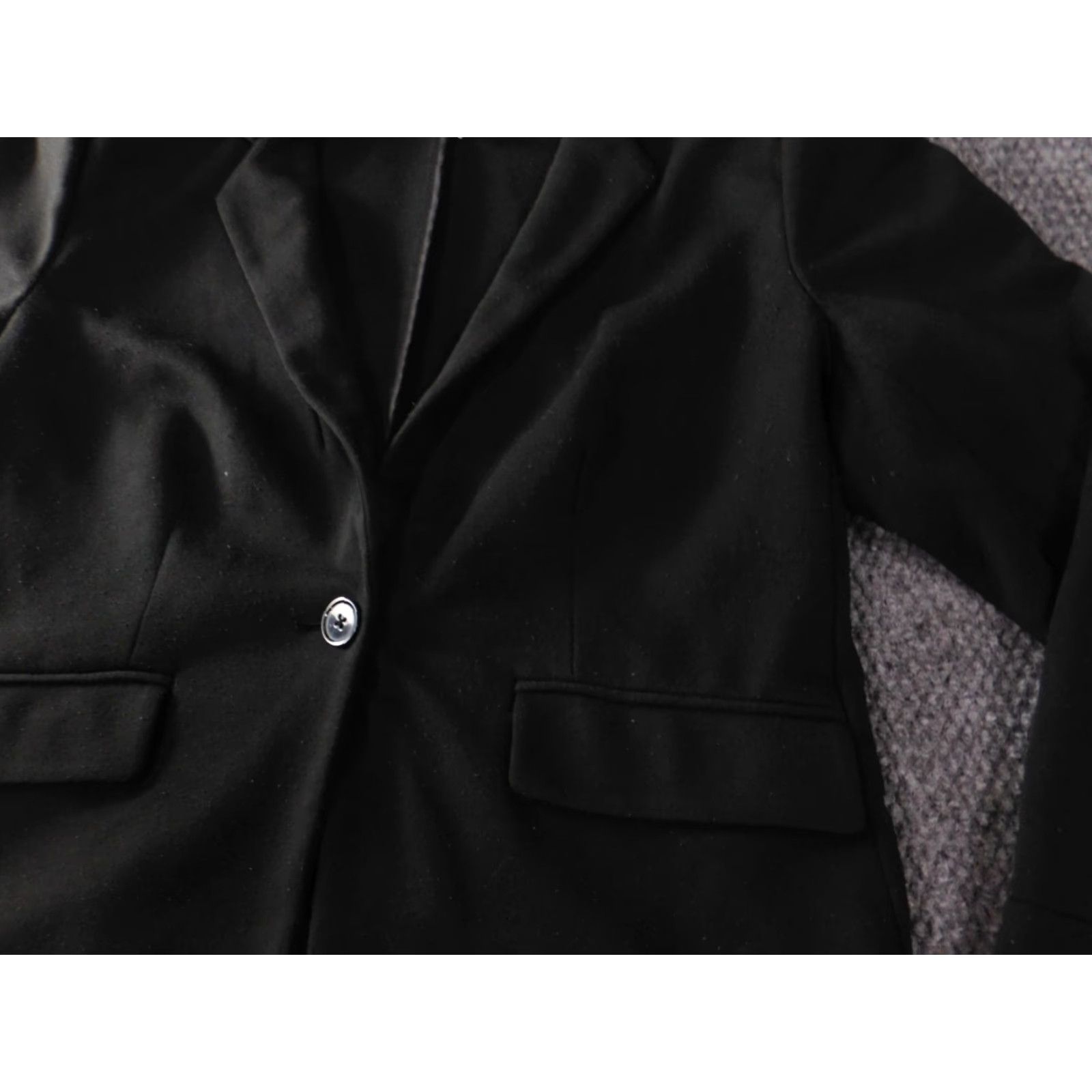 Laundry by Shelli Segal Laundry by Shelli Segal Womens Jacket 14 Black One Button Blazer Size XL / US 12-14 / IT 48-50 - 3 Thumbnail