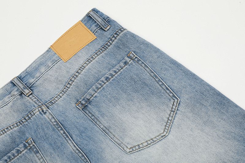 Jean American retro washed high-waisted wide-leg jeans for men Size US 32 / EU 48 - 5 Thumbnail