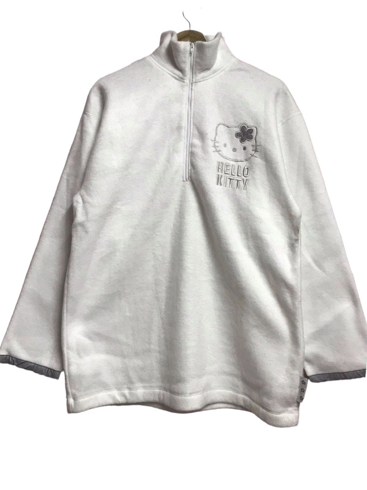 The Unbranded Brand Hello Kitty Fleece Sweatshirt Halfzip Pullover Size US M / EU 48-50 / 2 - 1 Thumbnail