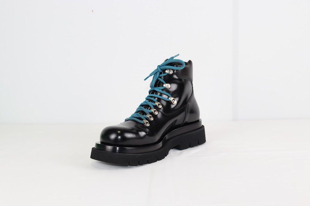 Bottega Veneta o1rshd1 Q:2 / Hiking Lug Gloss Vinyl Boots in Black Size US 9 / EU 42 - 5 Thumbnail