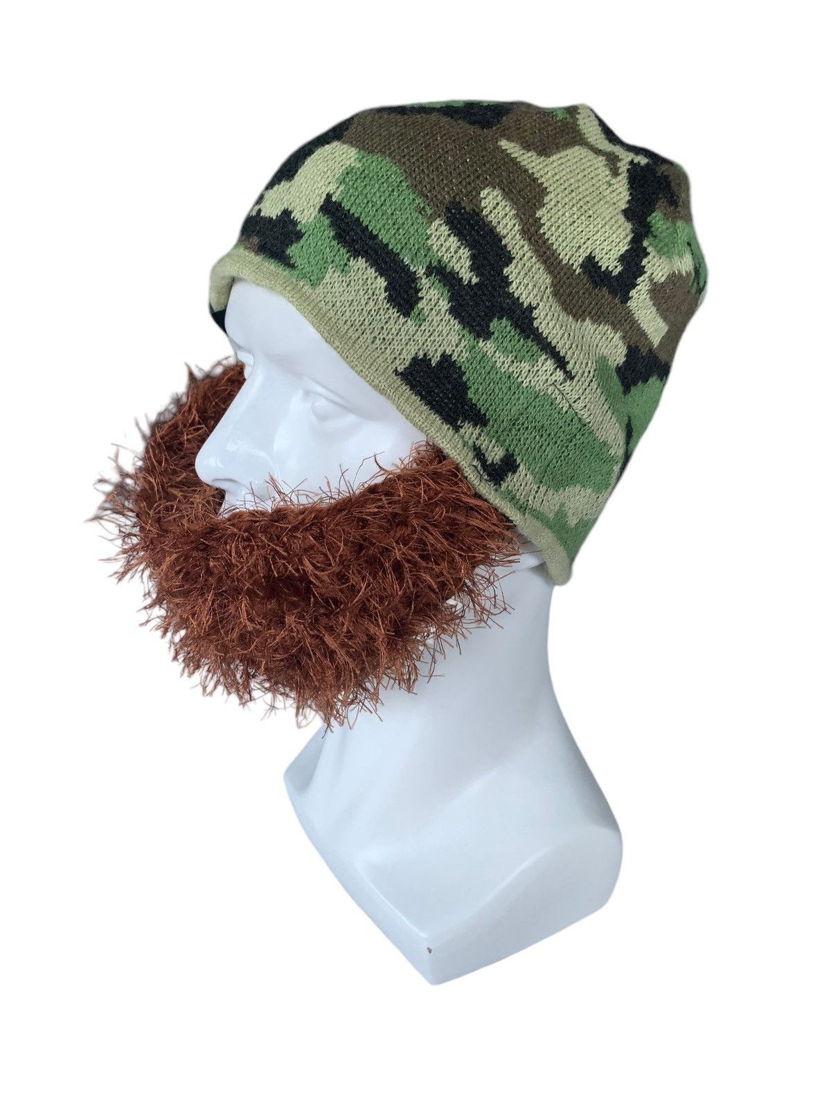 14th Addiction × Japanese Brand Beard Head Busy Duke Bearded Face Camo Beanie Hats Size ONE SIZE - 2 Thumbnail