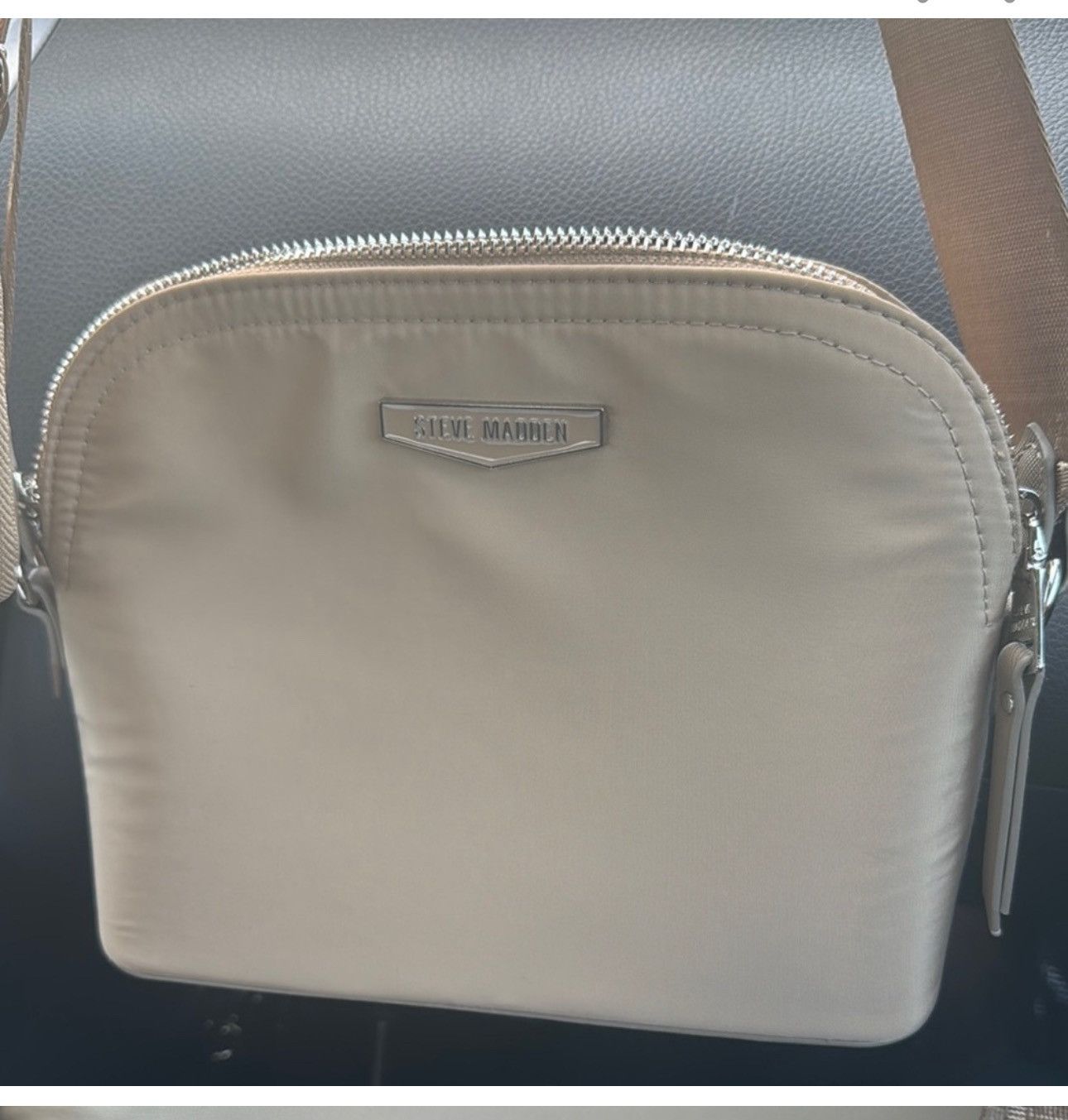 Steve Madden Crossover Steve Madden Farren Nylon Dome Tan Bag Size ONE SIZE - 1 Thumbnail