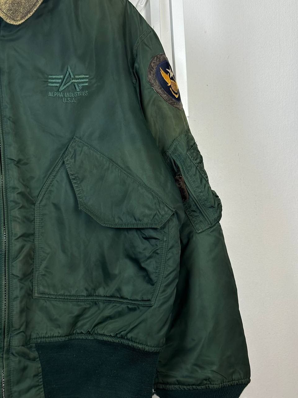 Alpha Industries × Vintage Vintage Alpha Industries Bomber Flyer’s CWU-45P (Pit 26) Size US L / EU 52-54 / 3 - 4 Thumbnail