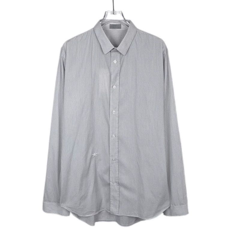 Dior Dior Little bee embroidery gray plaid lapel cotton long-sle Size US XXS / EU 40 - 1 Thumbnail