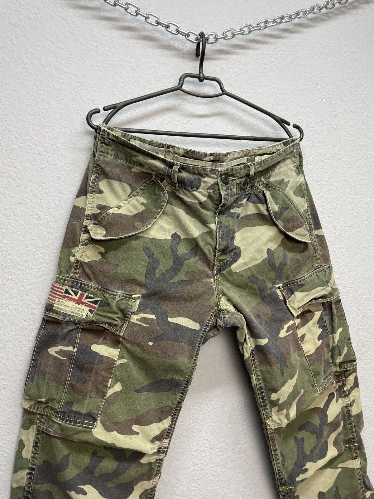 Denim & Supply Ralph Lauren Vintage Polo Ralph Lauren Camo Cargo Pants Y2K Military Size US 32 / EU 48 - 11 Thumbnail