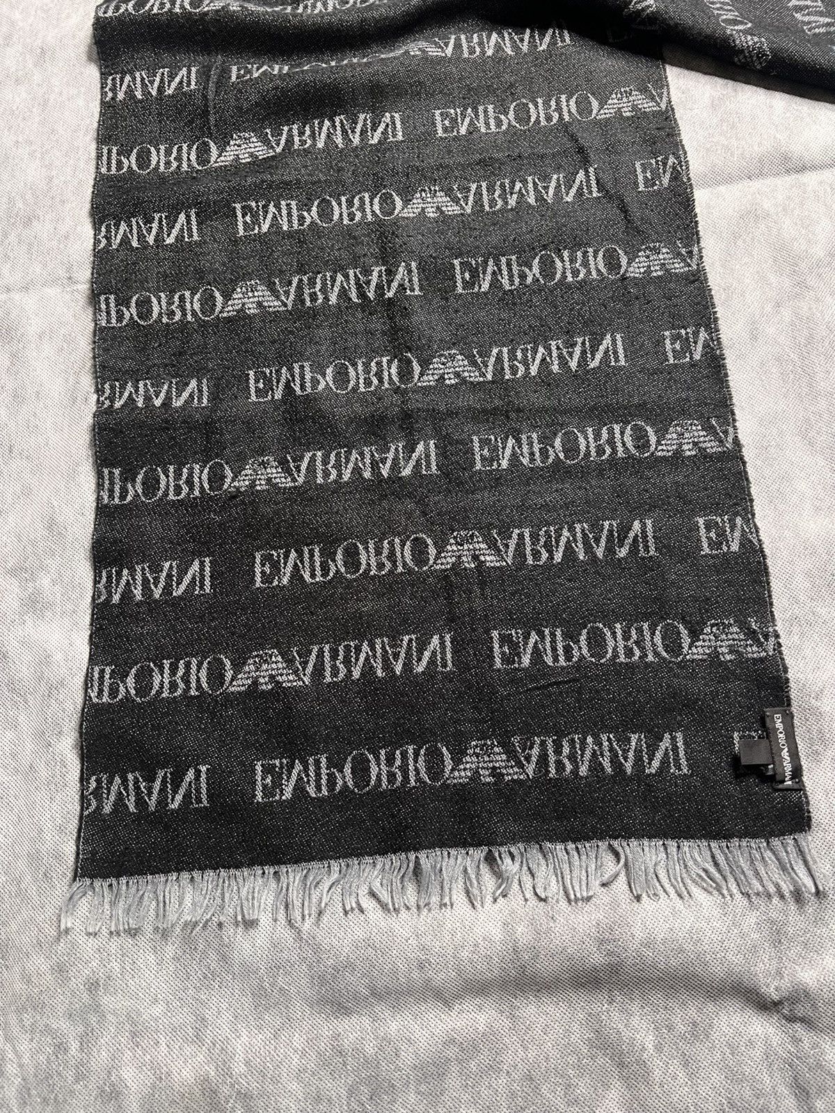 Emporio Armani Emporio Armani Monogram Scarf Size ONE SIZE - 3 Thumbnail